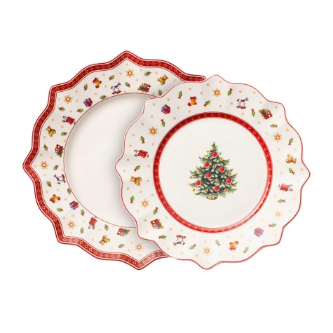 Villeroy & Boch Toy's Delight Winter Collage Dinner Plate Set 8pc Image 1