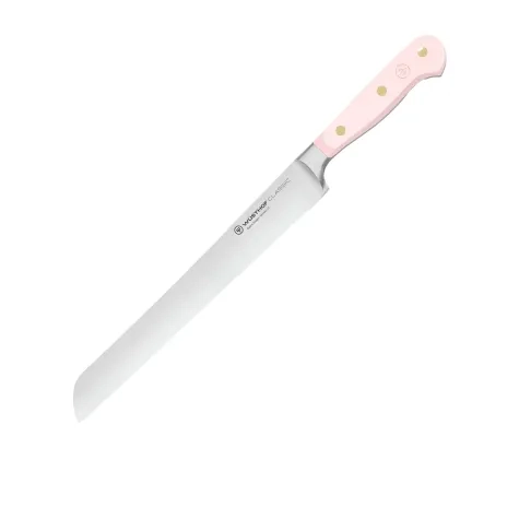 Wusthof Classic Colour Double Serrated Bread Knife 23cm Pink Himalayan Salt Image 1