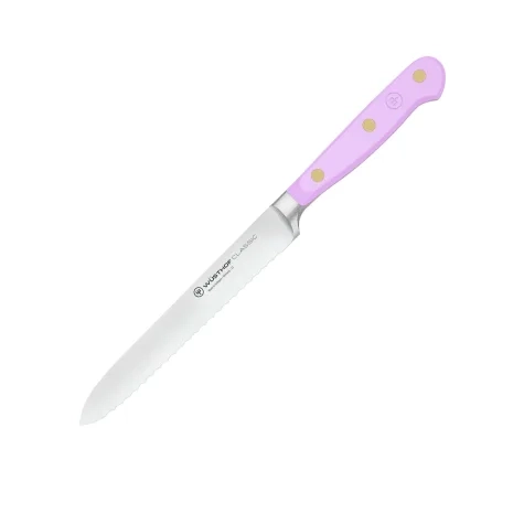 Wusthof Classic Colour Serrated Utility Knife 14cm Purple Yam Image 1