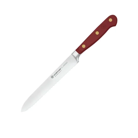 Wusthof Classic Colour Serrated Utility Knife 14cm Tasty Sumac Image 1