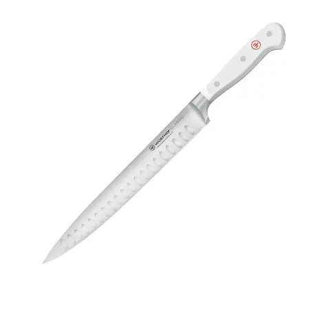 Wusthof Classic White Carving Knife with Hollows 23cm Image 1