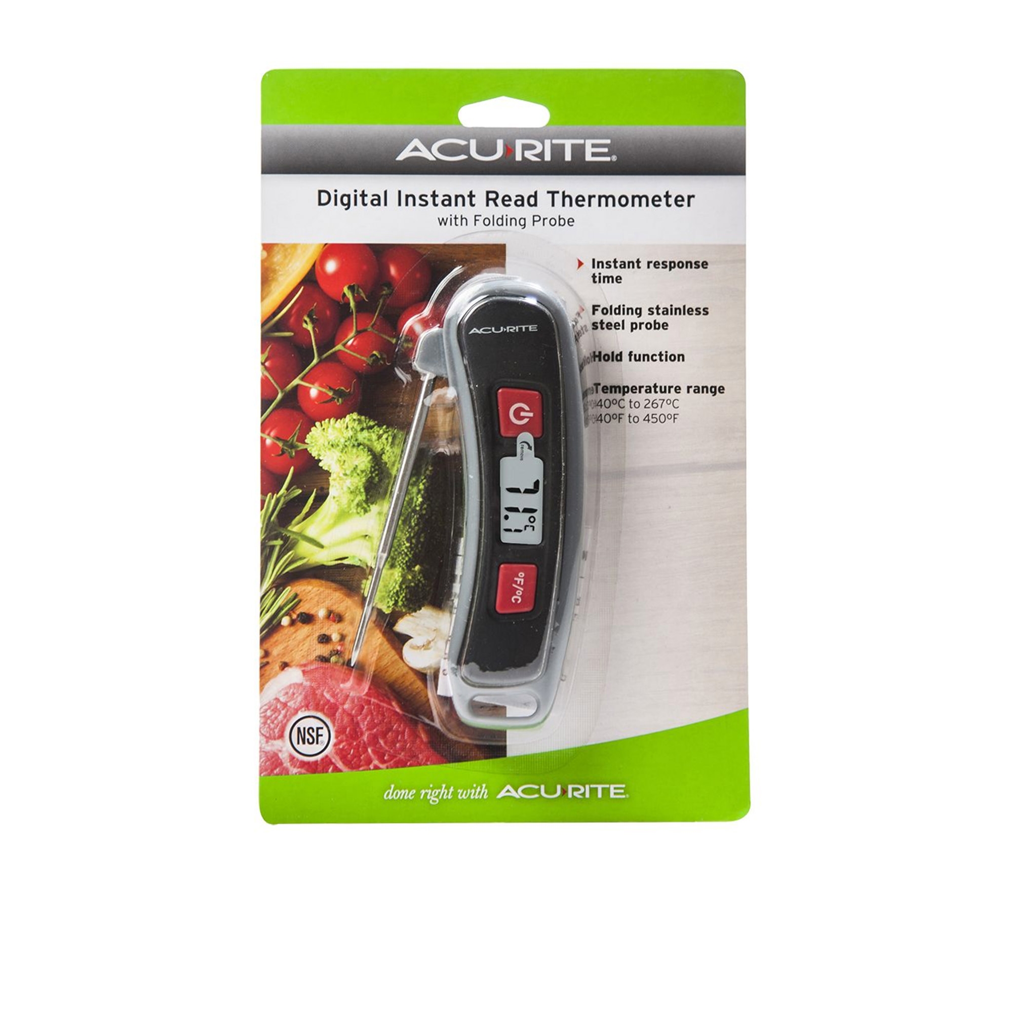 Acurite Digital Instant Read Thermometer with Folding Probe Image 2