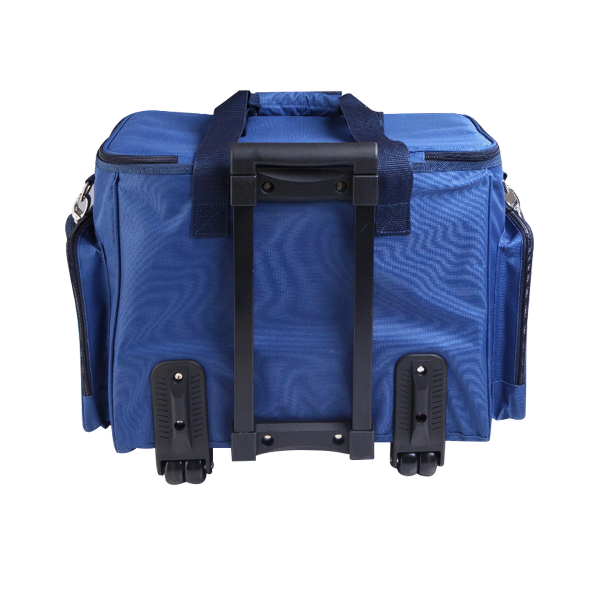 Alfresco 6 Person Insulated Picnic Bag Trolley Set Blue Image 2