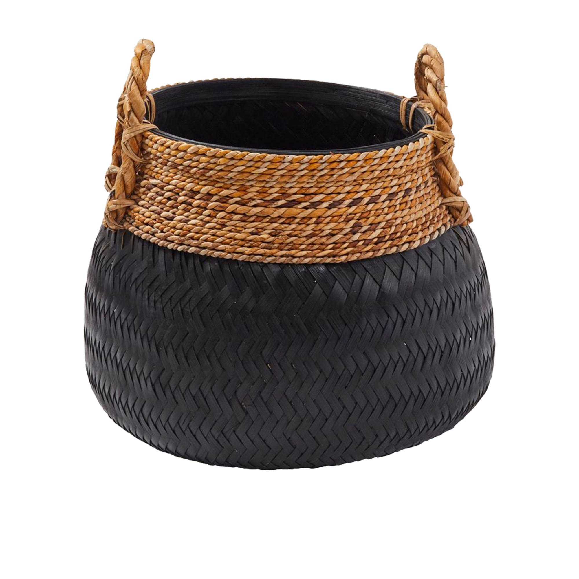 Amalfi Bambu Basket 47cm Black Image 1