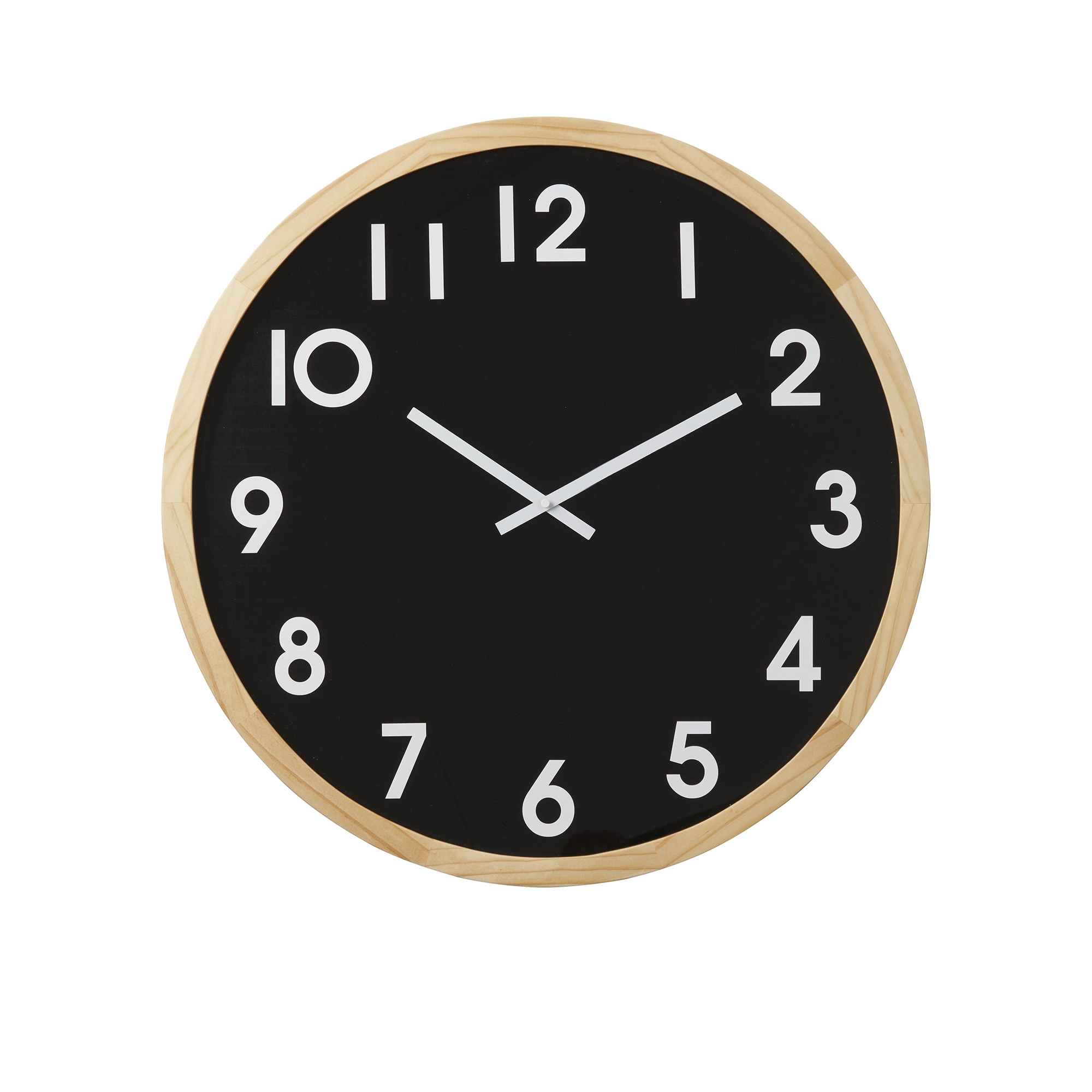 Amalfi Leonard Wall Clock 61cm Black Image 1