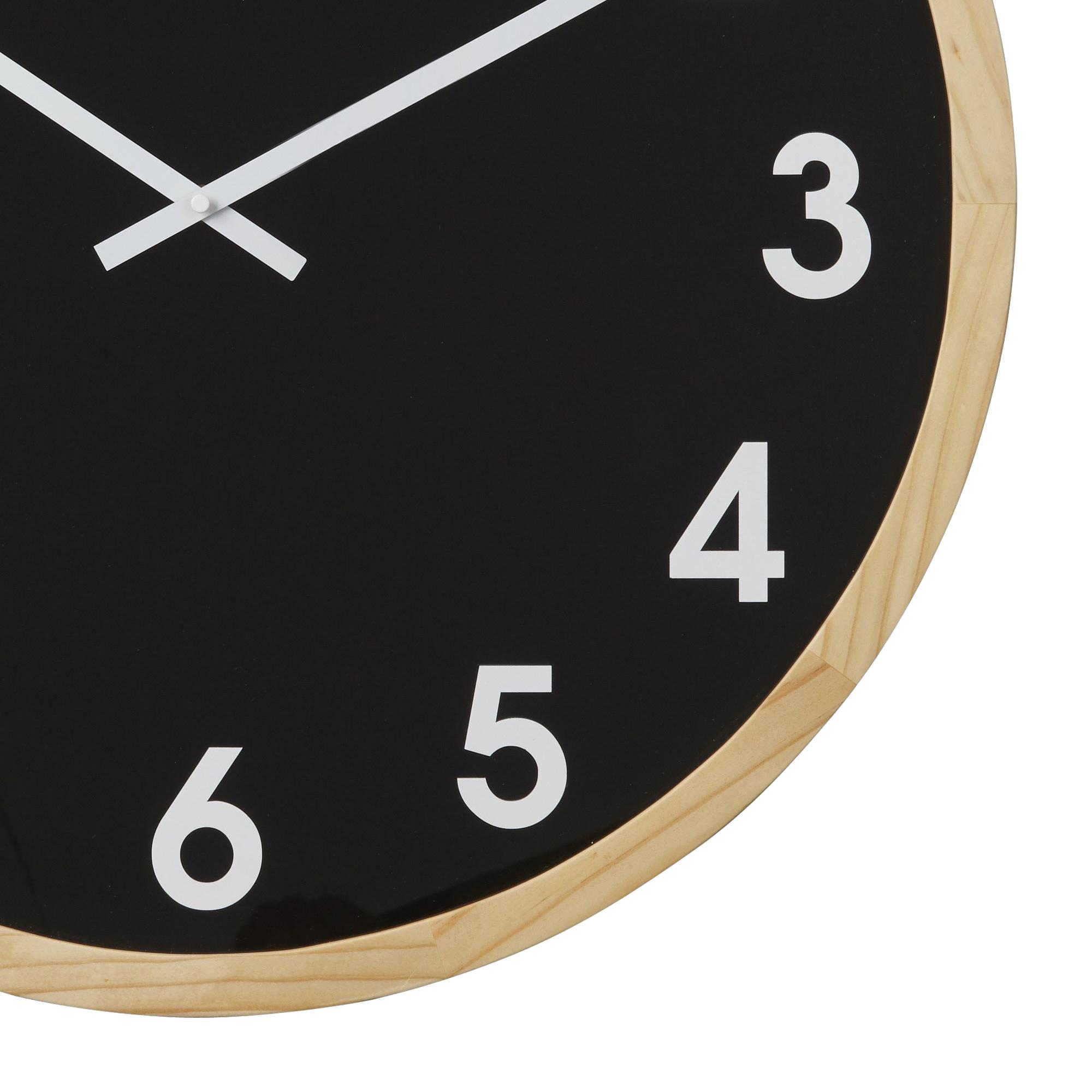Amalfi Leonard Wall Clock 61cm Black Image 3