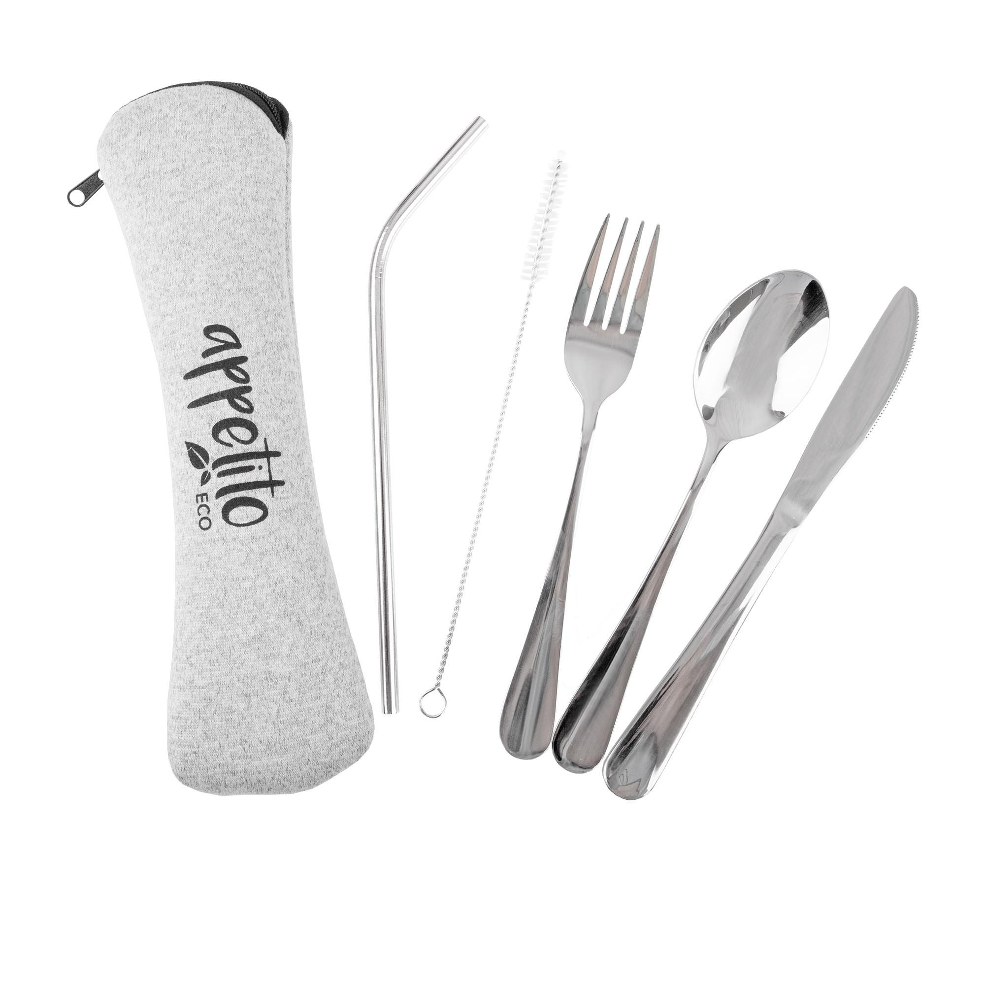 Appetito Travel Cutlery Set with Pouch 5pc Image 1