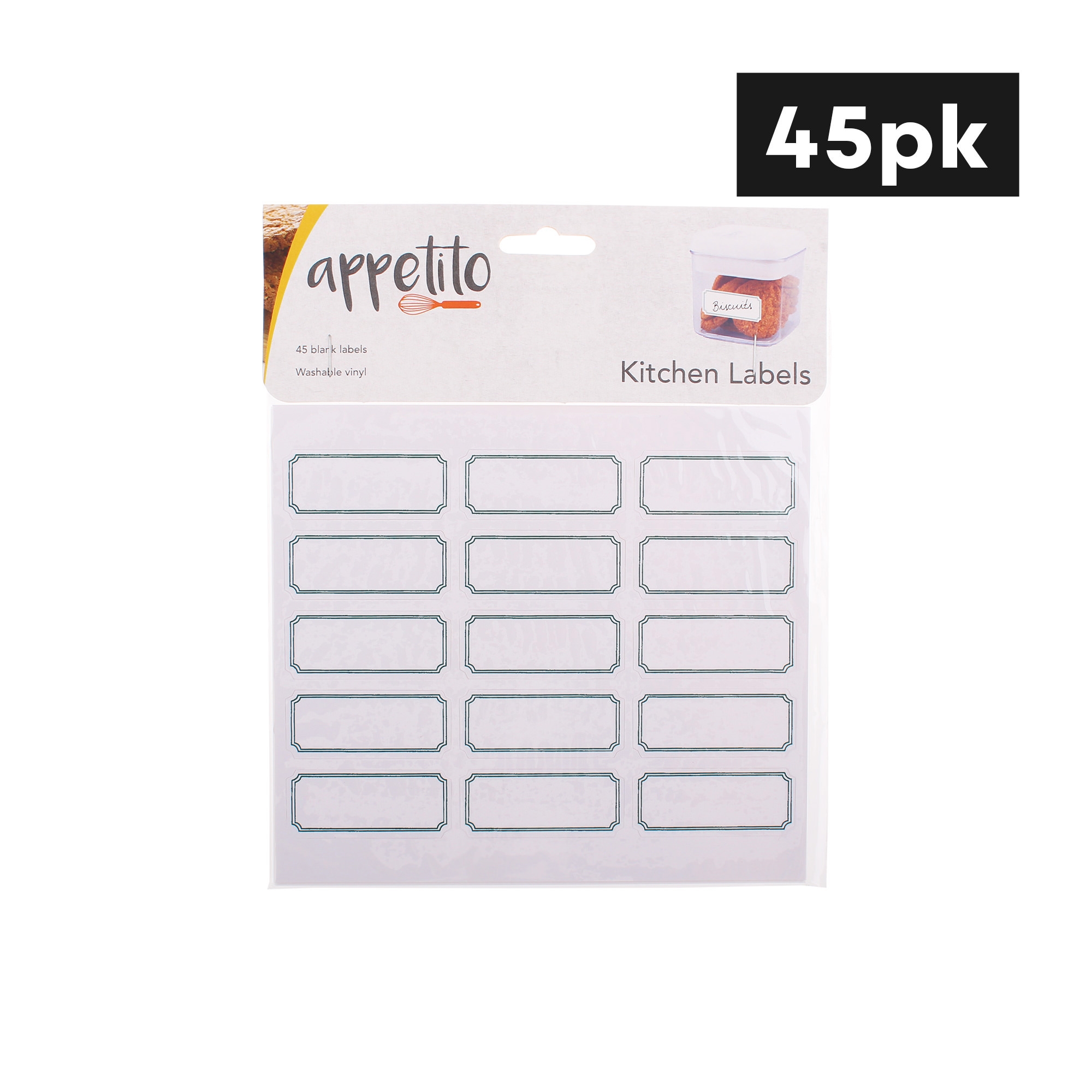 Appetito Labels Blank 45pk Image 1