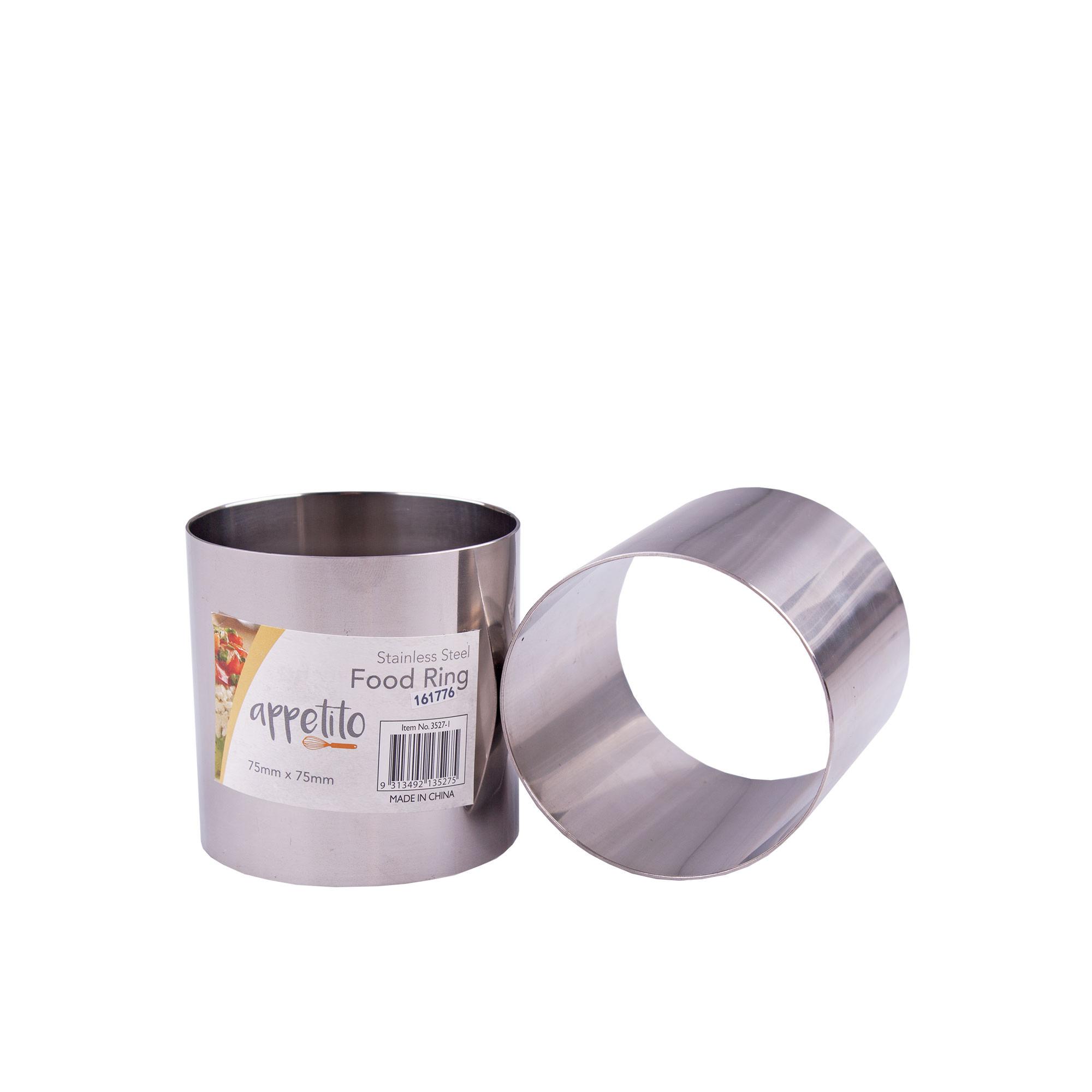 Appetito Stainless Steel Food Ring 7.5cm Image 1