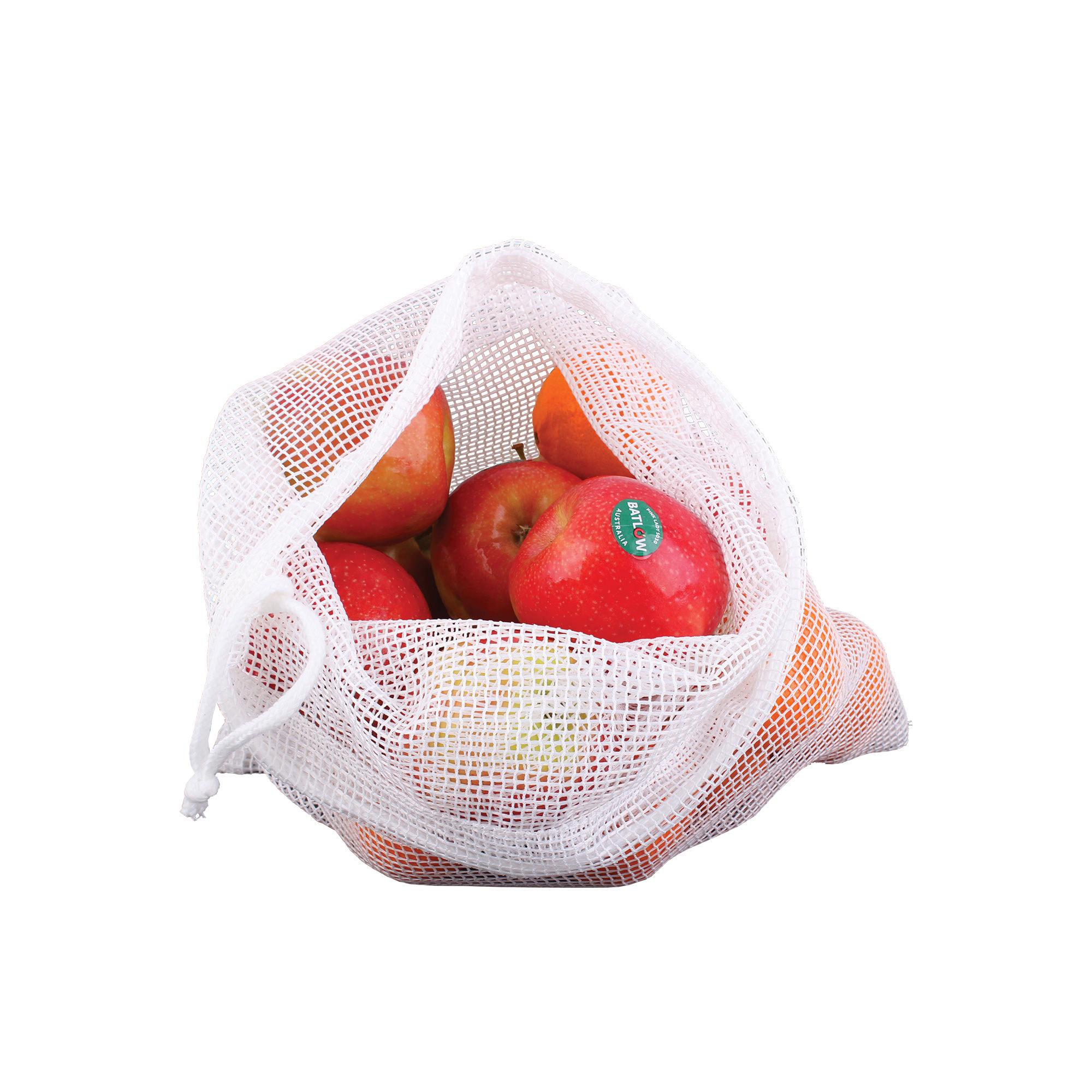 Appetito Woven Net Produce Bag Set of 3 Image 4