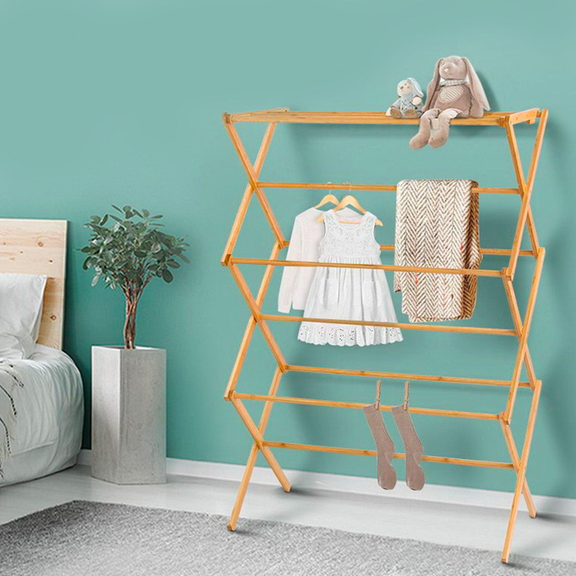 Artiss Bamboo Clothes Drying Rack Image 2