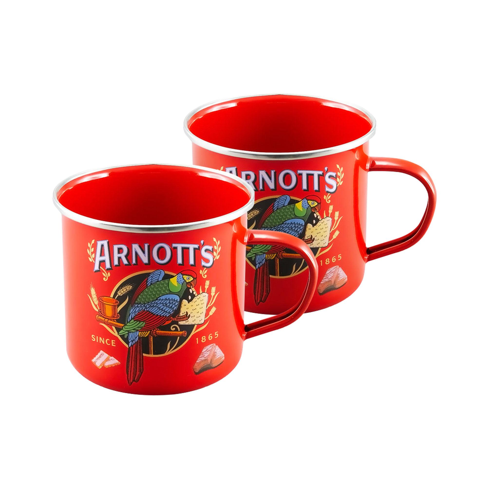 Australian Heritage Icons Arnott's Enamel Mug 425ml Set of 2 Image 1