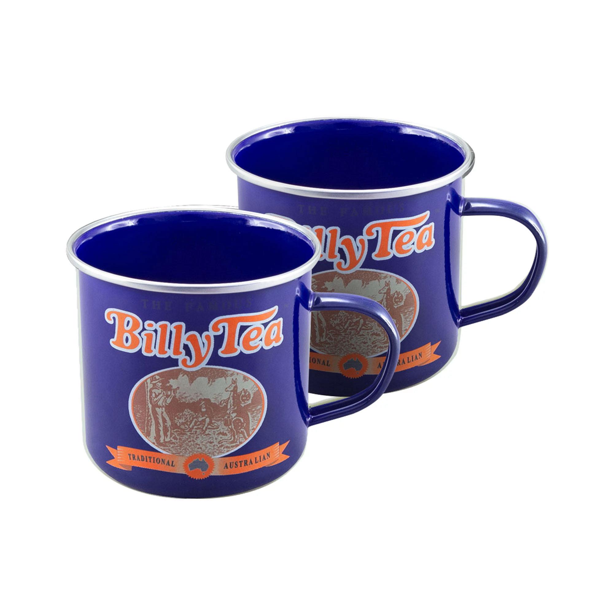 Australian Heritage Icons Billy Tea Enamel Mug 425ml Set of 2 Image 1