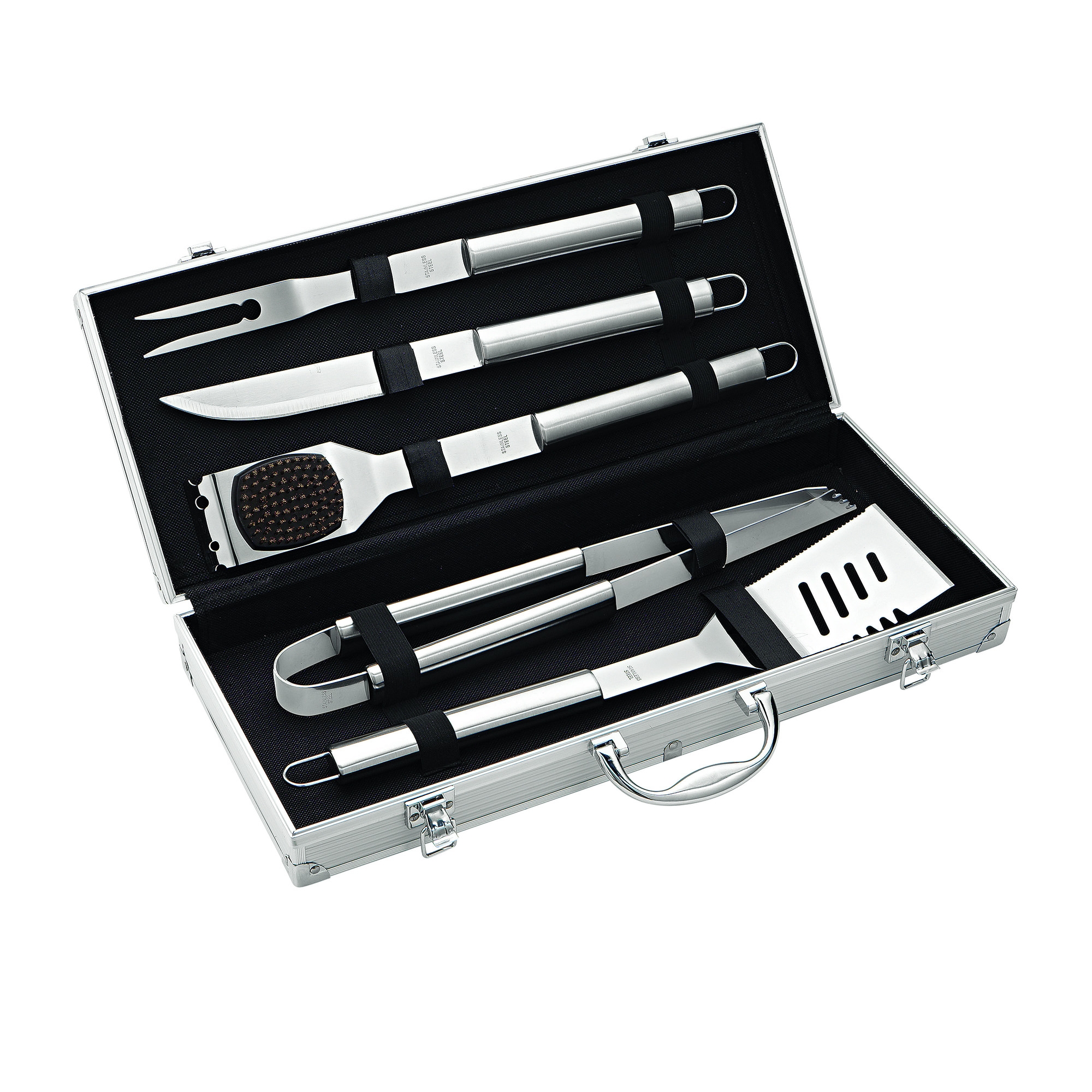 Avanti BBQ Tools with Carry Case Set 6pc Image 1