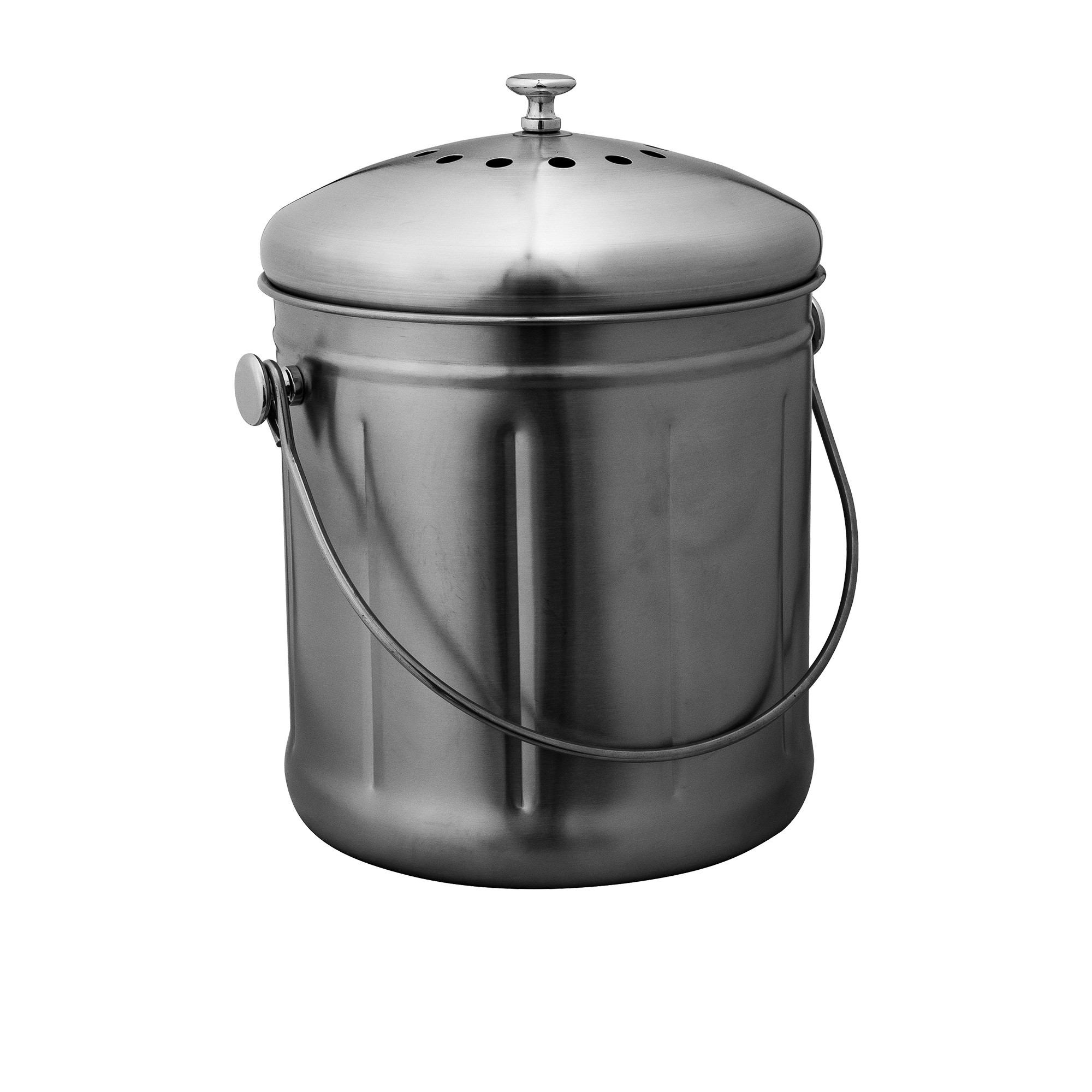 Avanti Compost Bin 10L Brushed Stainless Steel Image 1