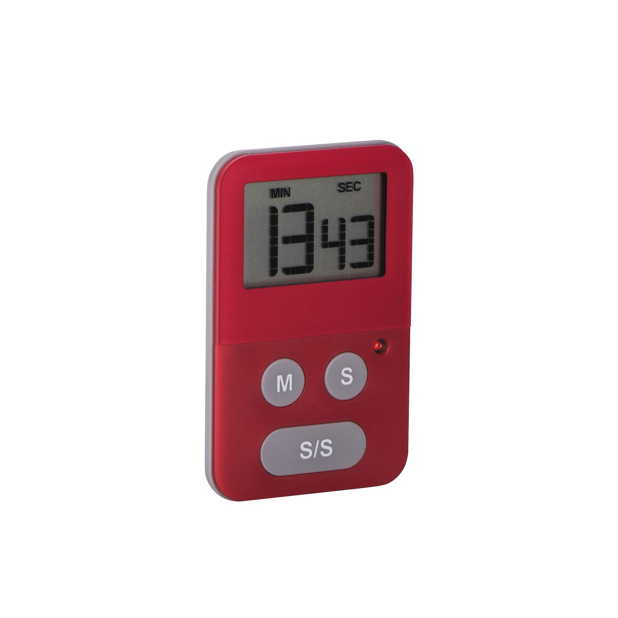Avanti Digital Kitchen Timer with Light Red Image 1