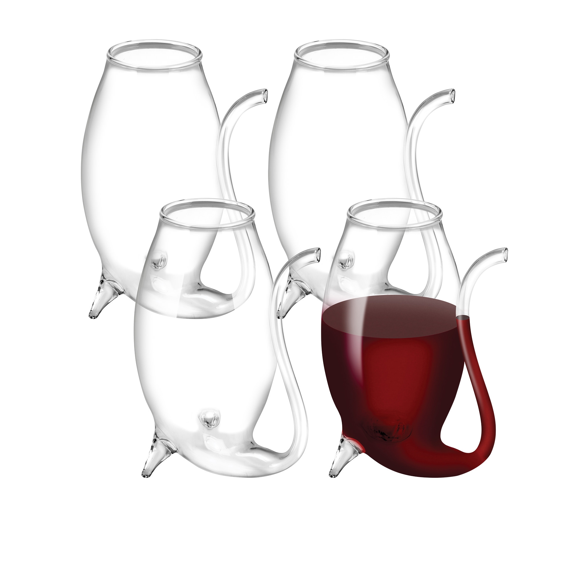 Avanti Glass Port Sippers Set of 4 Image 1