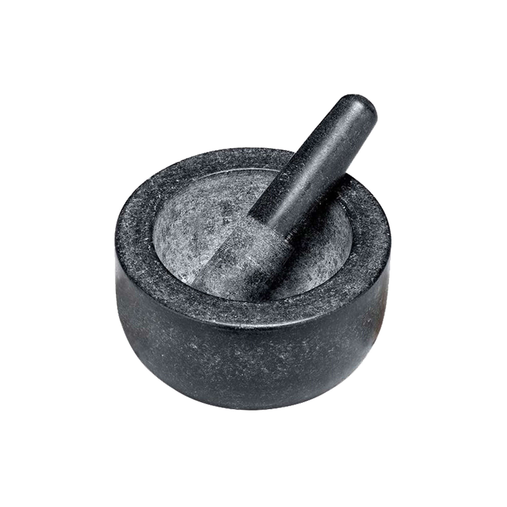 Avanti Low Profile Mortar and Pestle 20cm Black Image 1