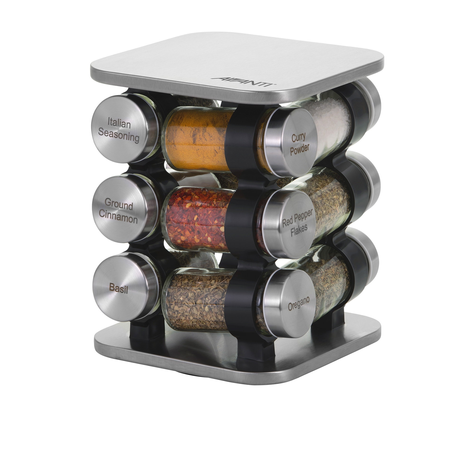 Avanti Rotating Spice Rack Jar Set of 12 Image 1