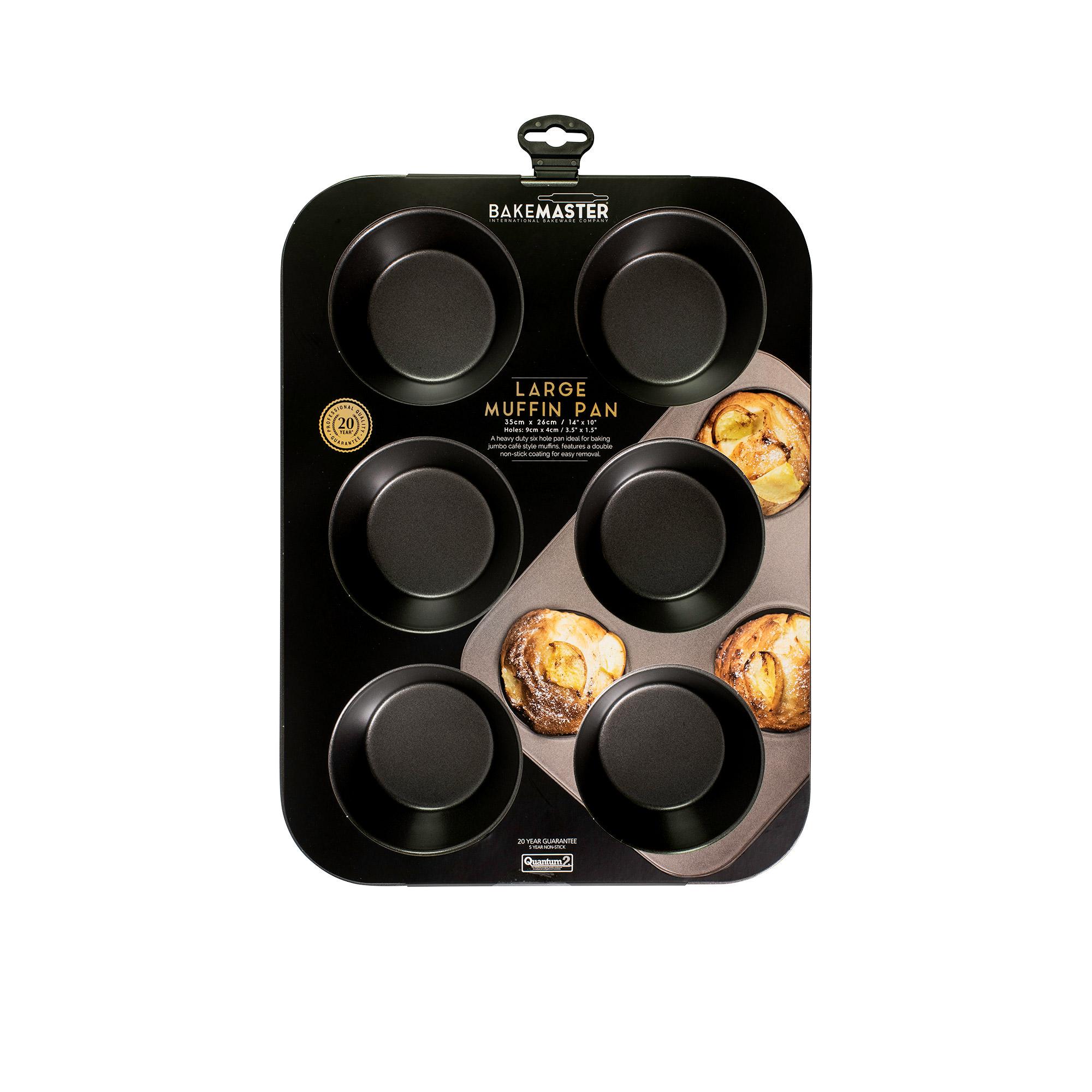 Bakemaster Non Stick Large Muffin Pan 6 Cup Image 3