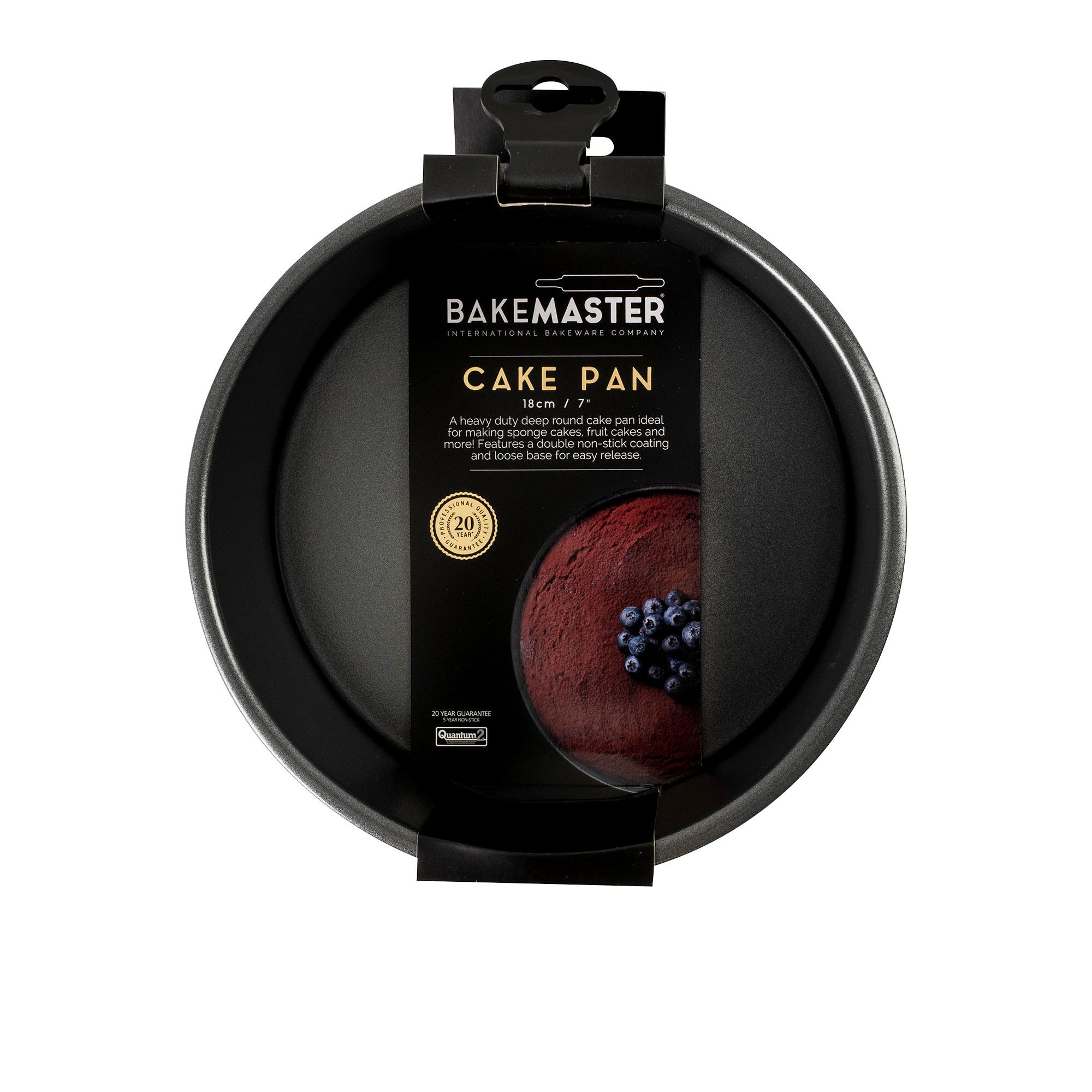 Bakemaster Non Stick Loose Base Round Deep Cake Pan 18cm Image 3