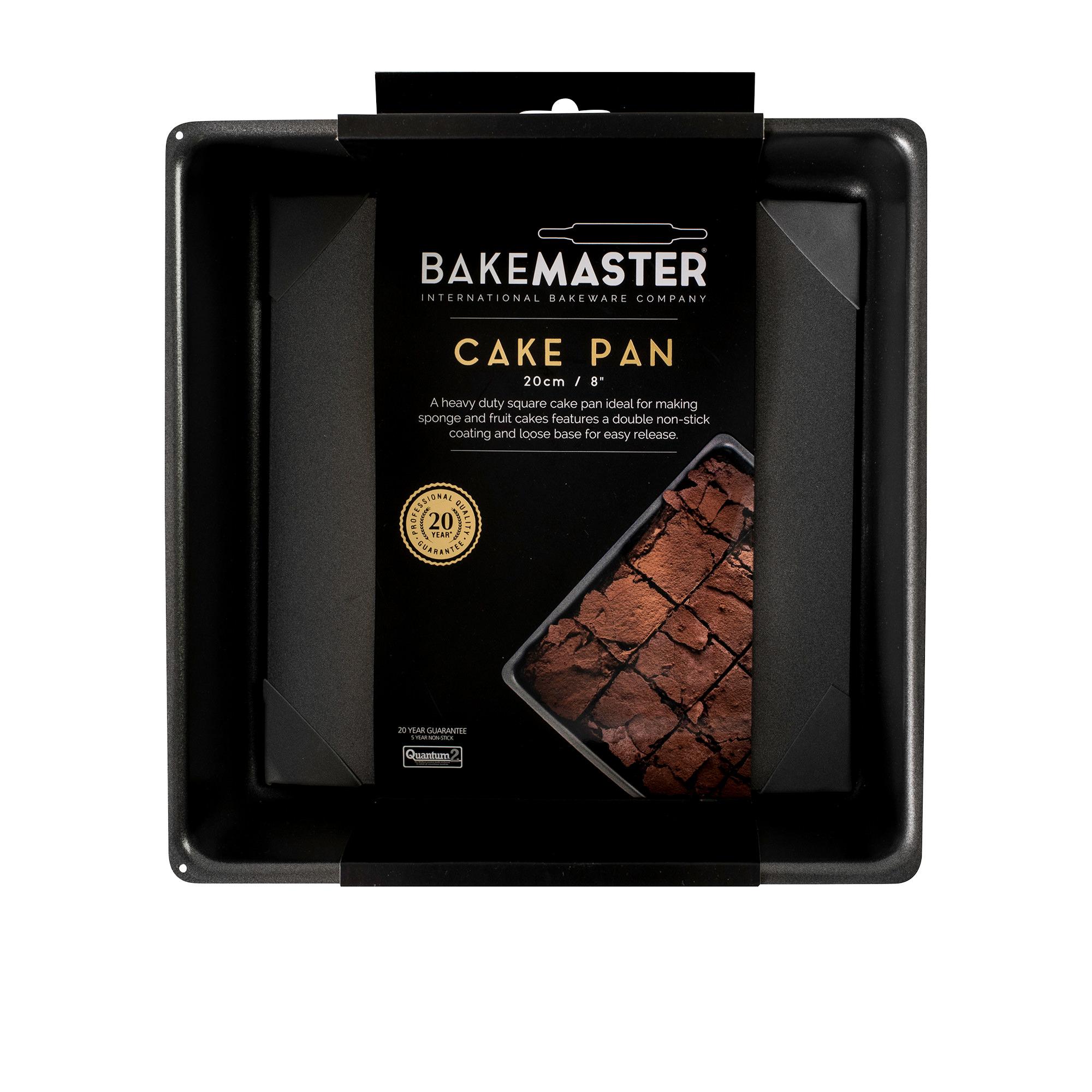 Bakemaster Non Stick Loose Base Square Deep Cake Pan 20cm Image 3