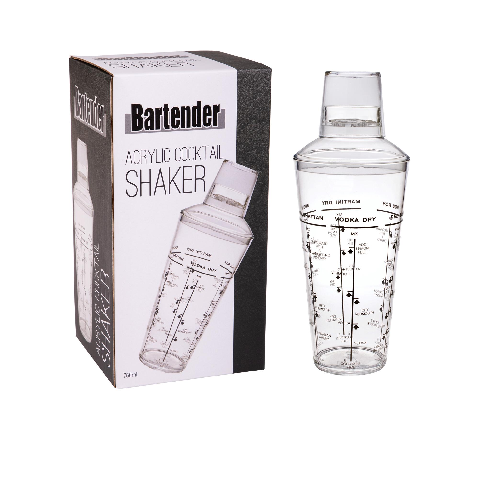 Bartender Acrylic Cocktail Shaker 750ml Image 3