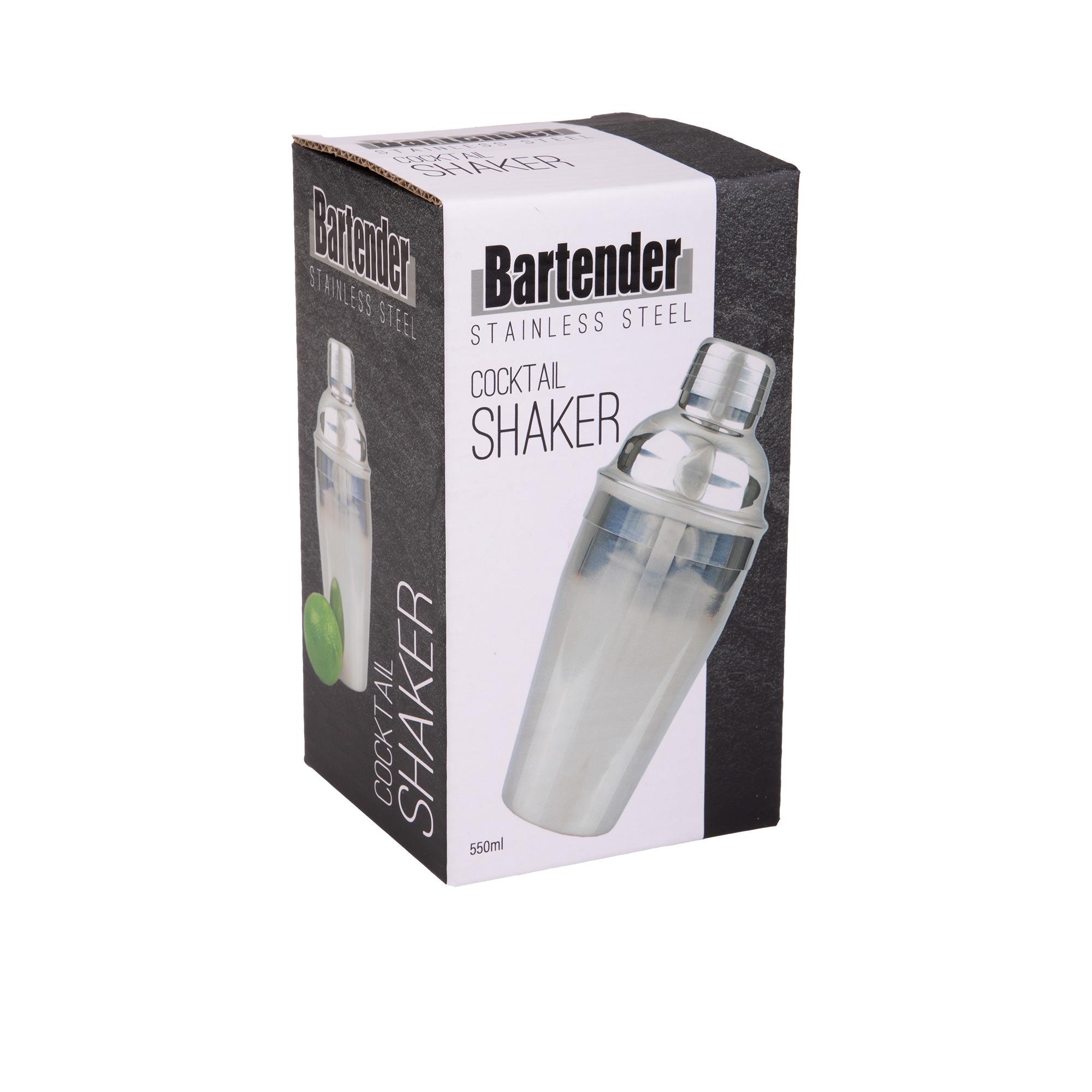 Bartender Stainless Steel Cocktail Shaker 550ml Image 3