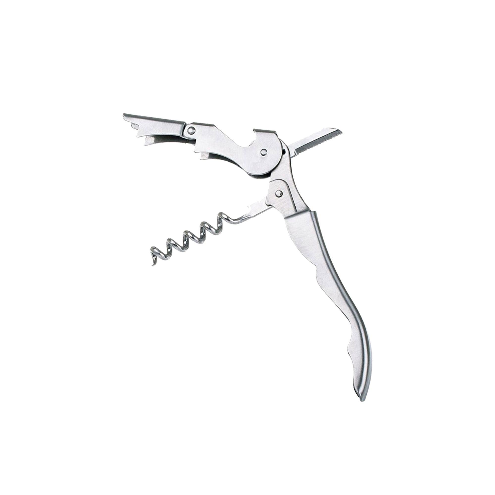 Bartender Stainless Steel French Style Waiters Corkscrew Image 1
