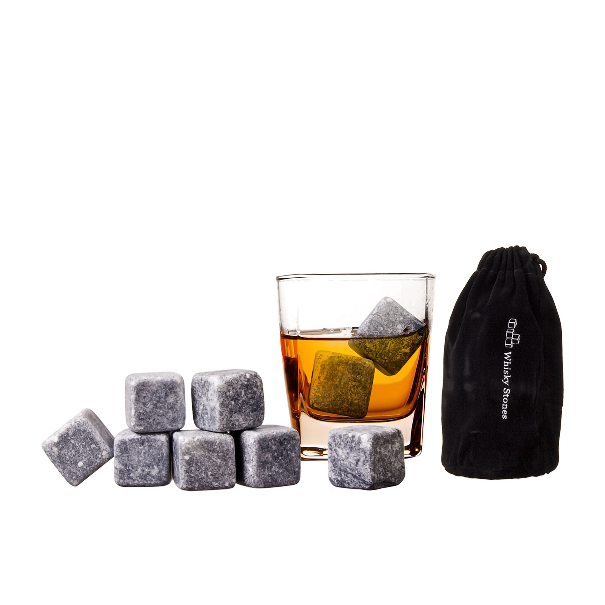 Bartender Whisky Rocks with Bag Set of 9 Image 1