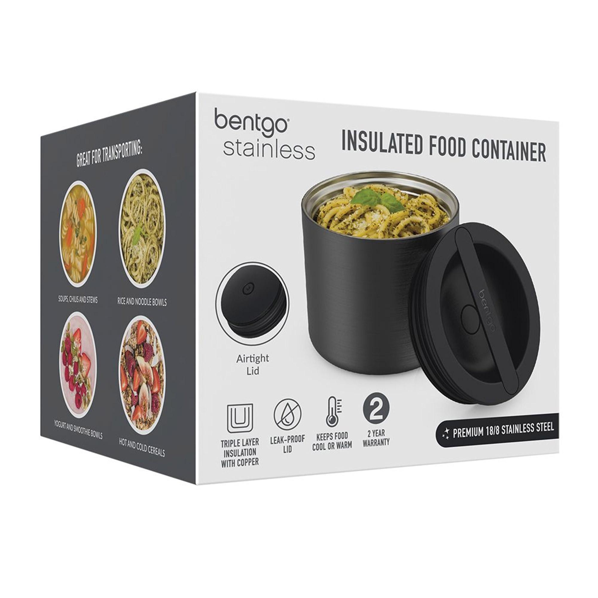 Bentgo Stainless Steel Insulated Food Container 560ml Carbon Black Image 6