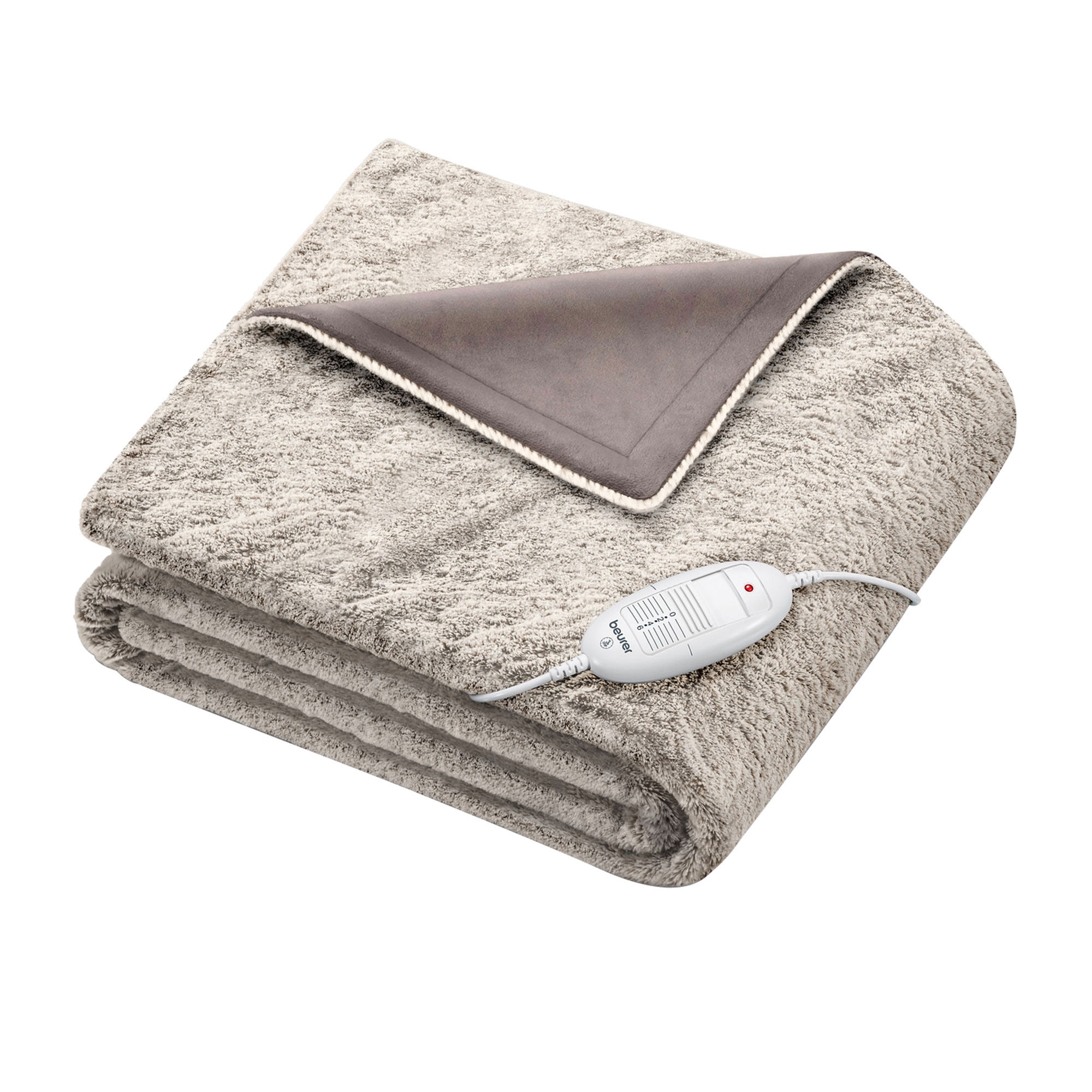Beurer Super Cosy Heated Throw Blanket Toffee Image 1