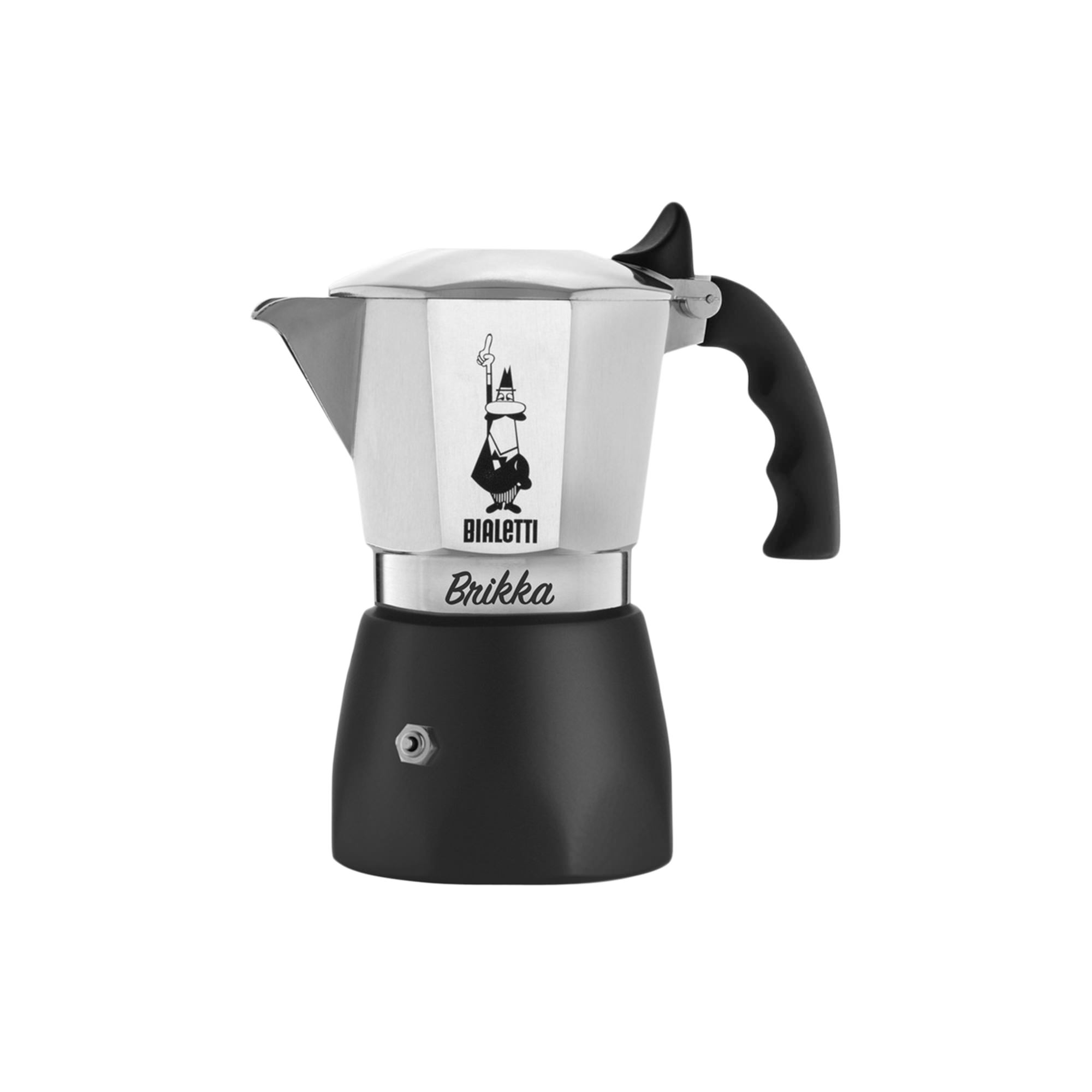 Bialetti Brikka Espresso Maker 4 Cup Silver Image 1