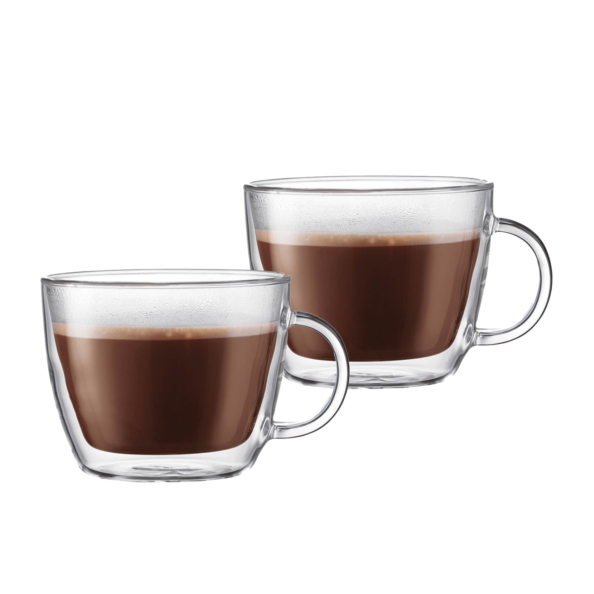 Bodum Bistro Double Wall Latte Cup 450ml Set of 2 Image 1