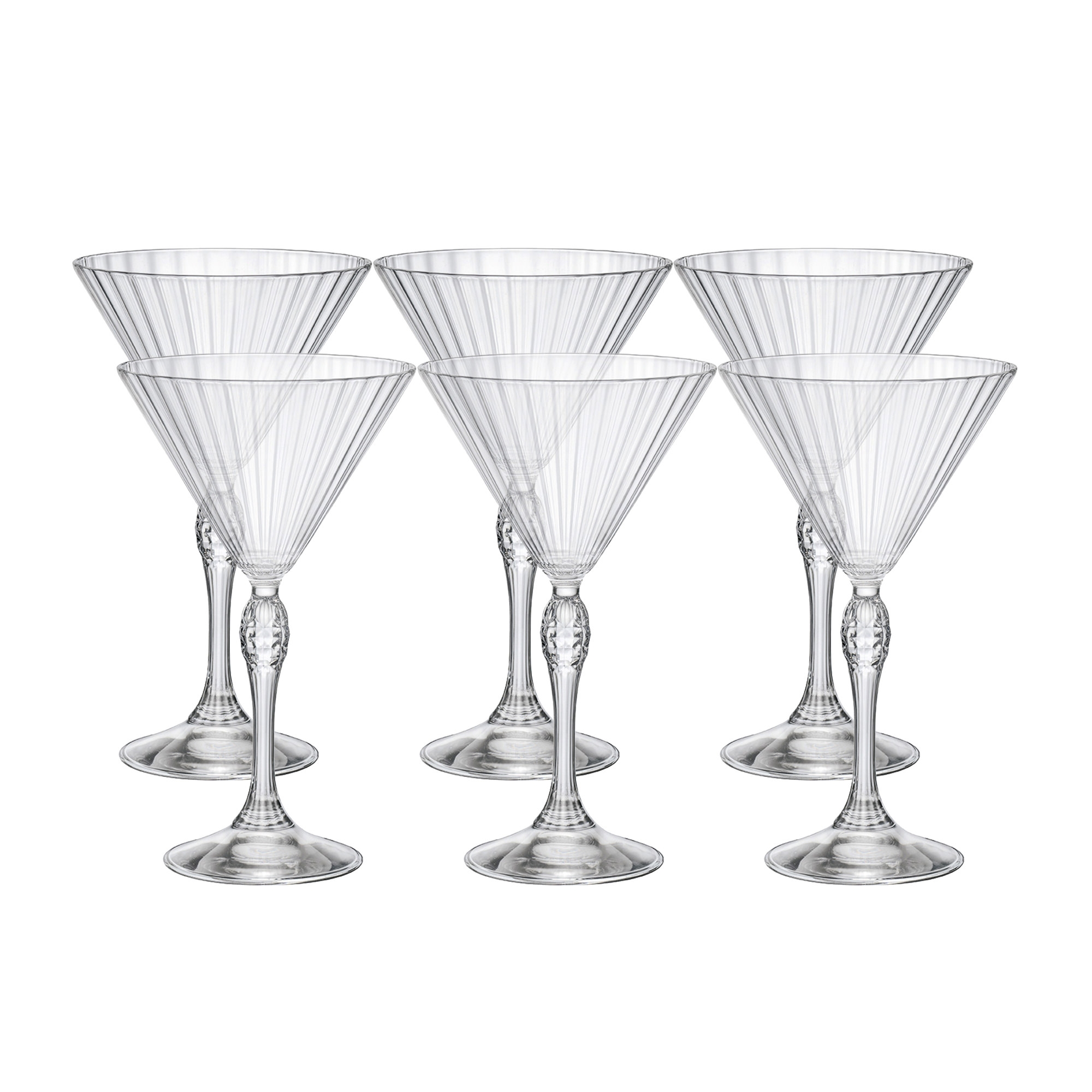 Bormioli Rocco America '20s Martini Glass 245ml Set of 6 Image 1