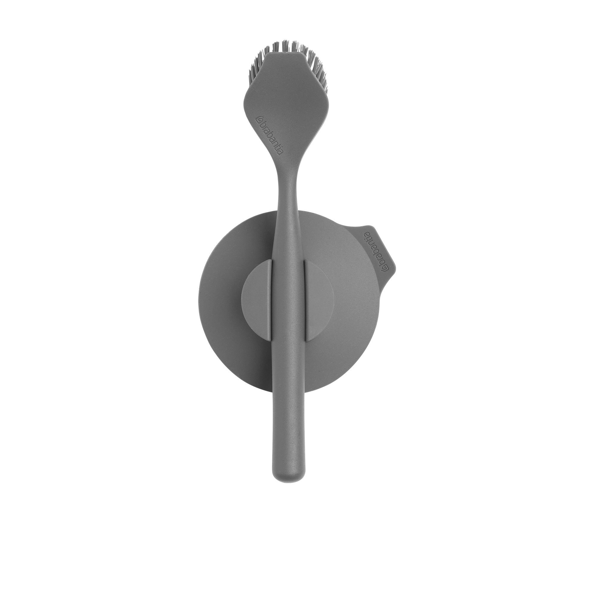 Brabantia Dish Brush with Suction Holder Dark Grey Image 1