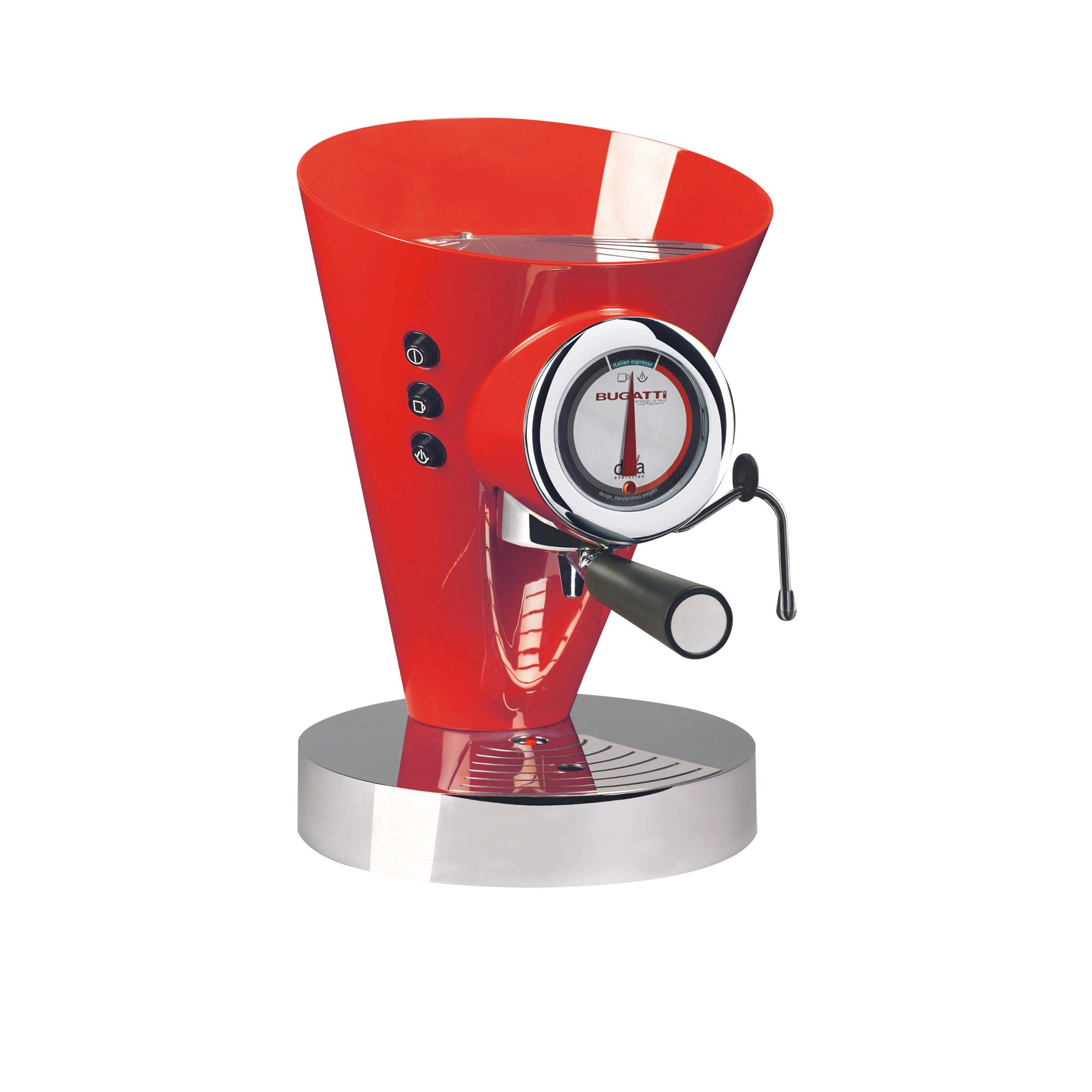 Bugatti Diva Evolution Espresso Coffee Machine Red Image 1