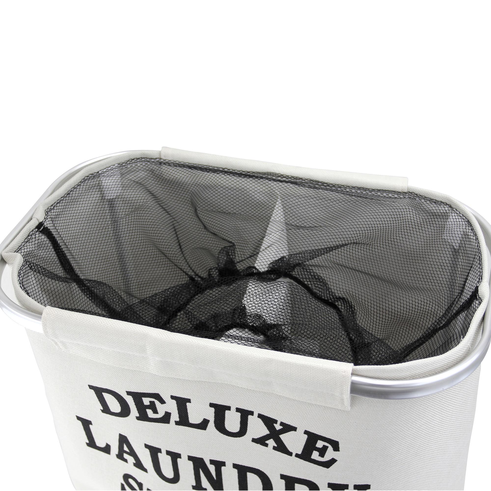 Butlers Capri Divided Laundry Hamper Natural Image 3