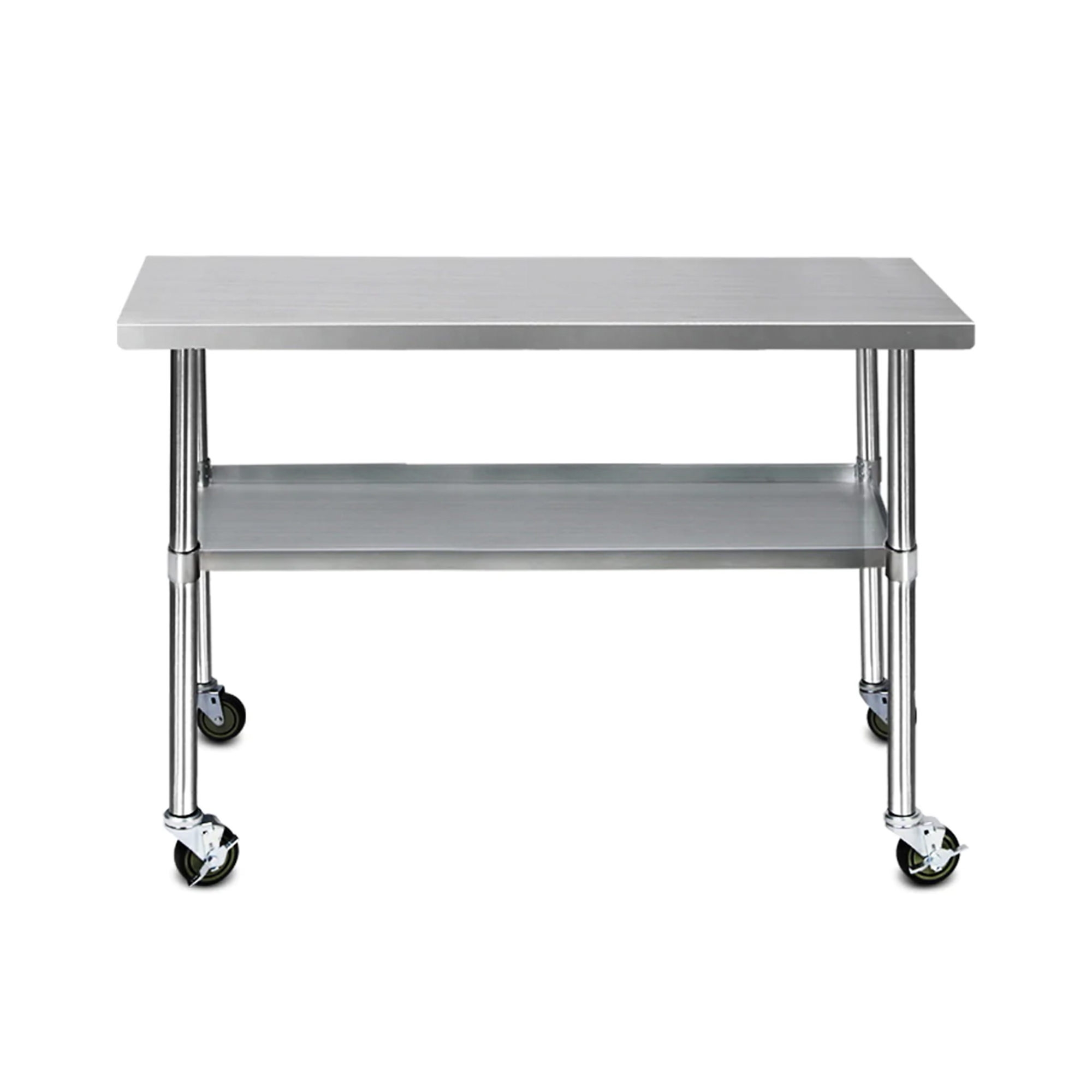 Cefito 304 Stainless Steel Kitchen Bench with Wheels 121.9x61cm Image 2