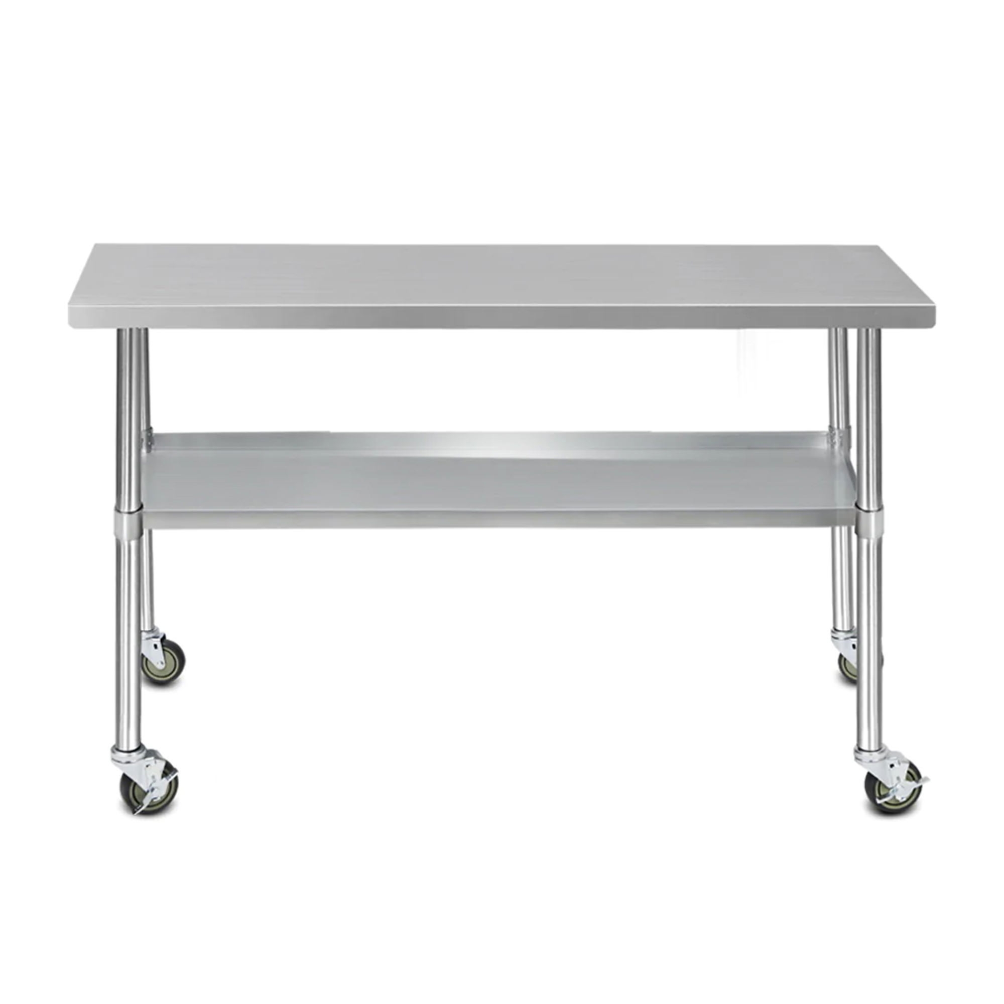 Cefito 304 Stainless Steel Kitchen Bench with Wheels 152.4x61cm Image 2