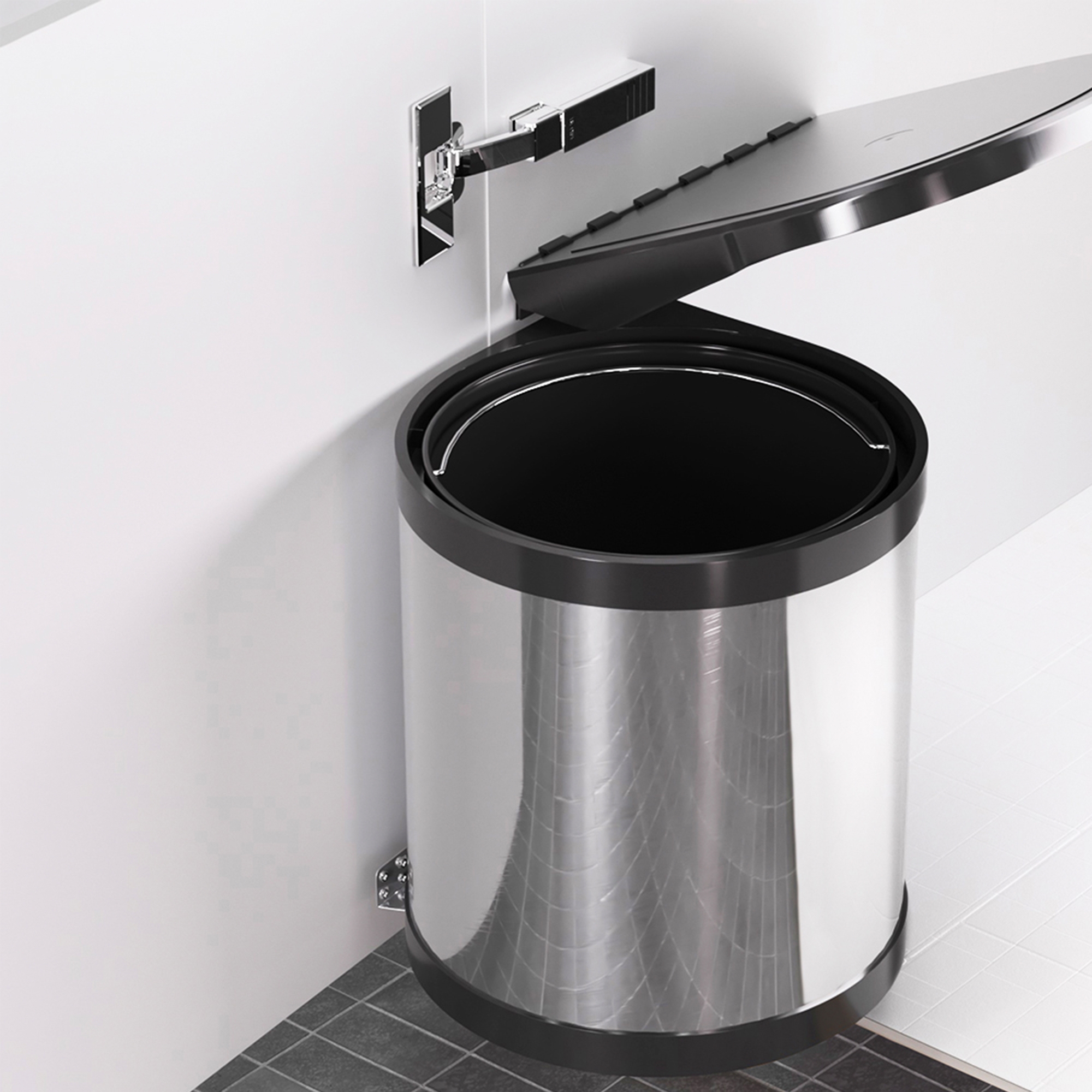 Cefito Stainless Steel Pull Out Bin 12L Image 2
