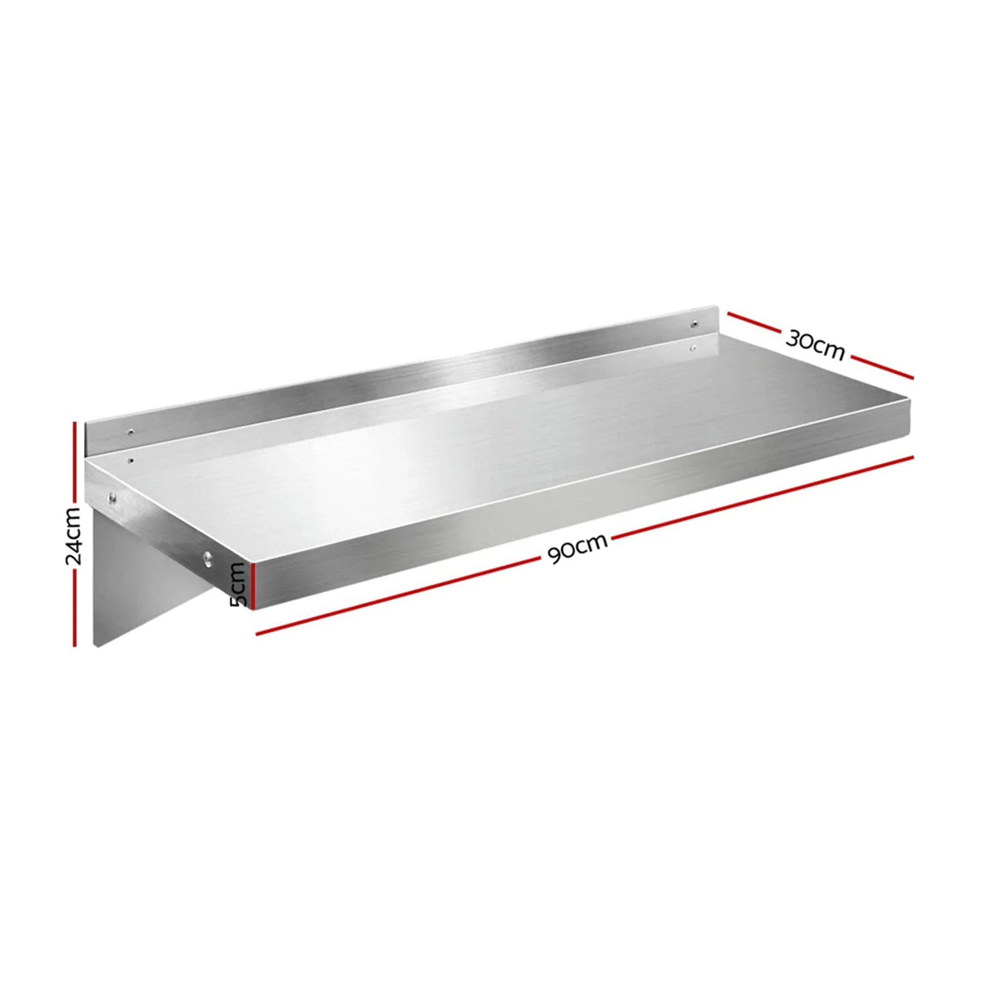 Cefito Stainless Steel Kitchen Shelf 90cm Image 3