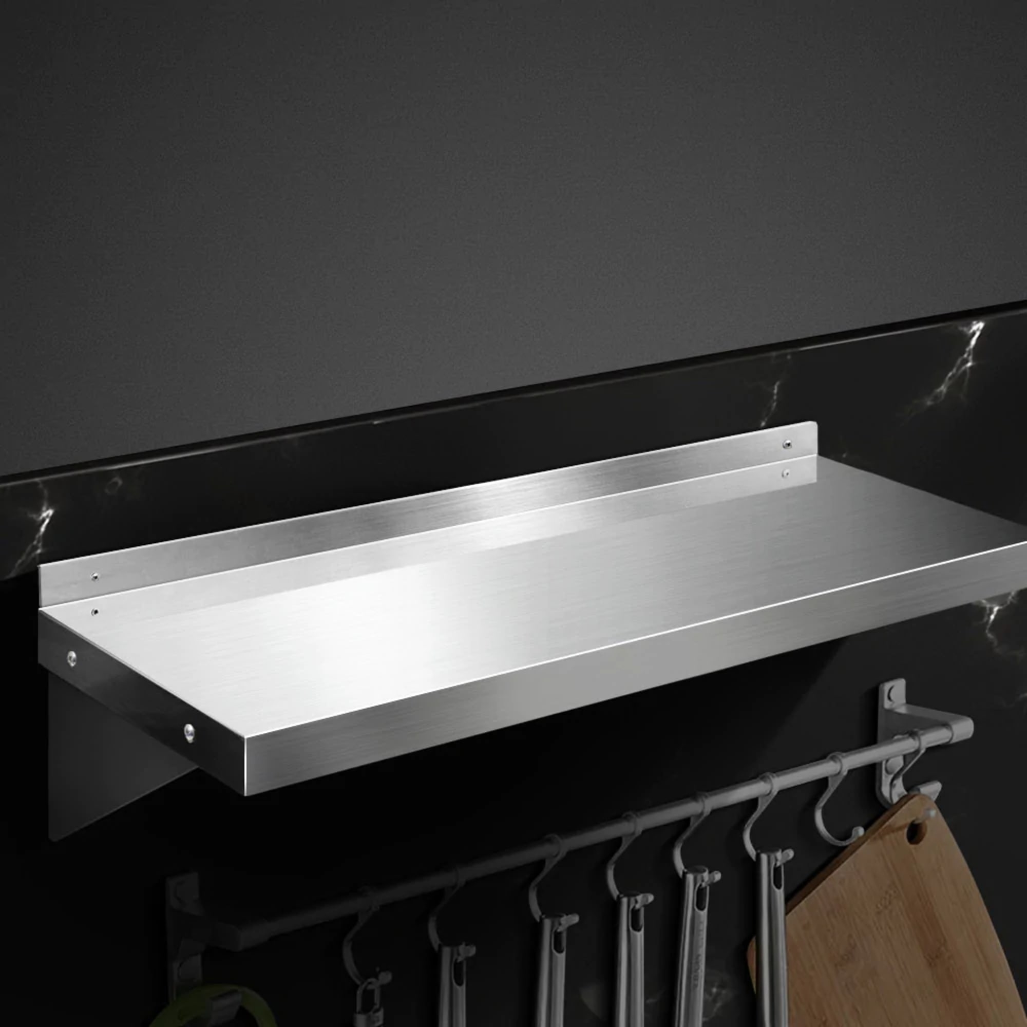 Cefito Stainless Steel Kitchen Shelf 90cm Image 2