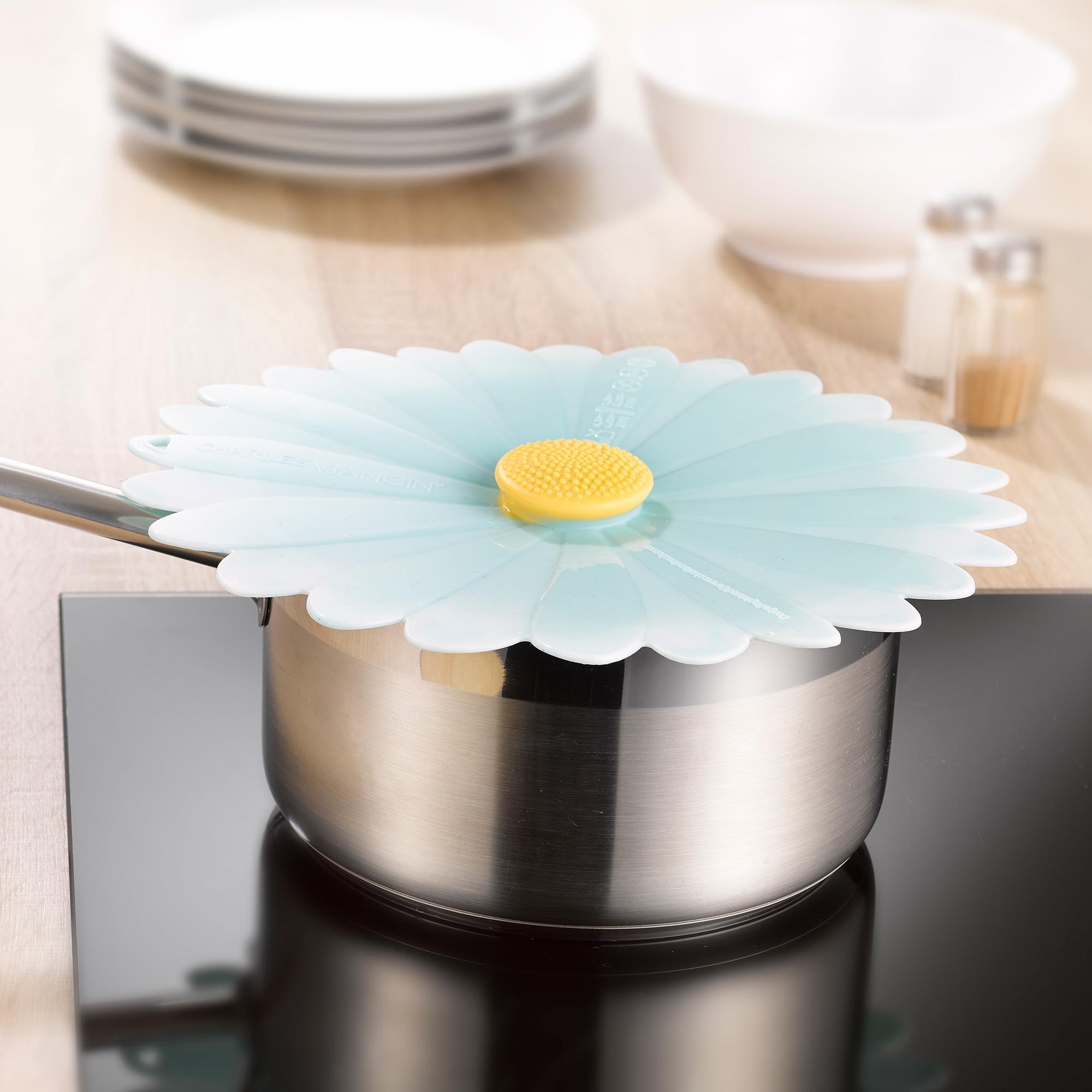 Charles Viancin Daisy Silicone Lid 28cm Blue Image 4