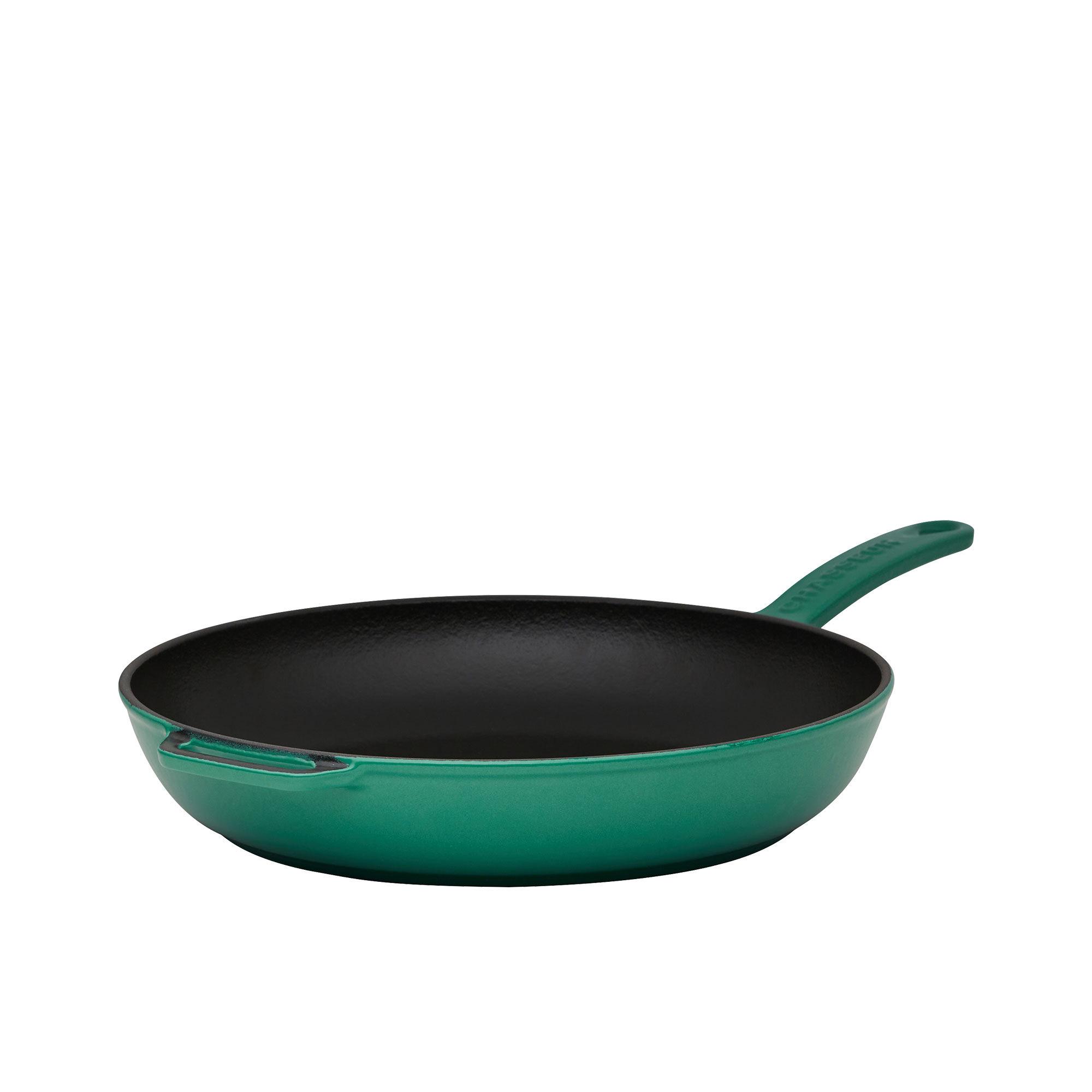 Chasseur Enamelled Cast Iron Frypan 28cm Emerald Green Image 1