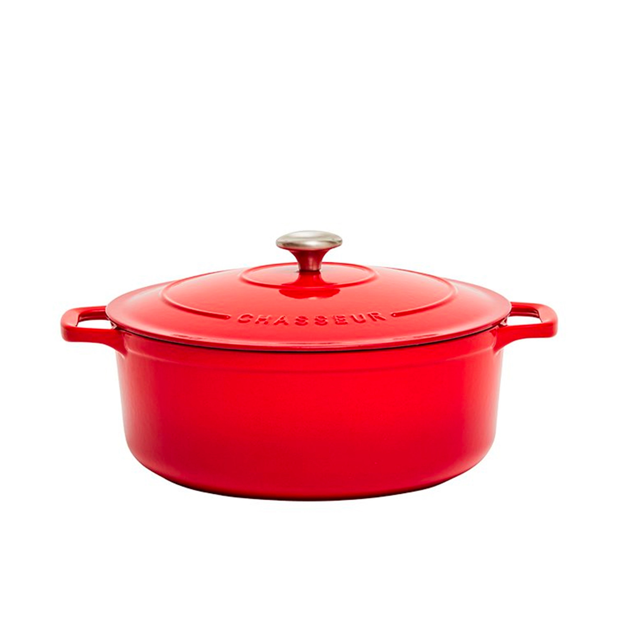 Chasseur Round French Oven 28cm - 6.1L Chilli Red Image 1