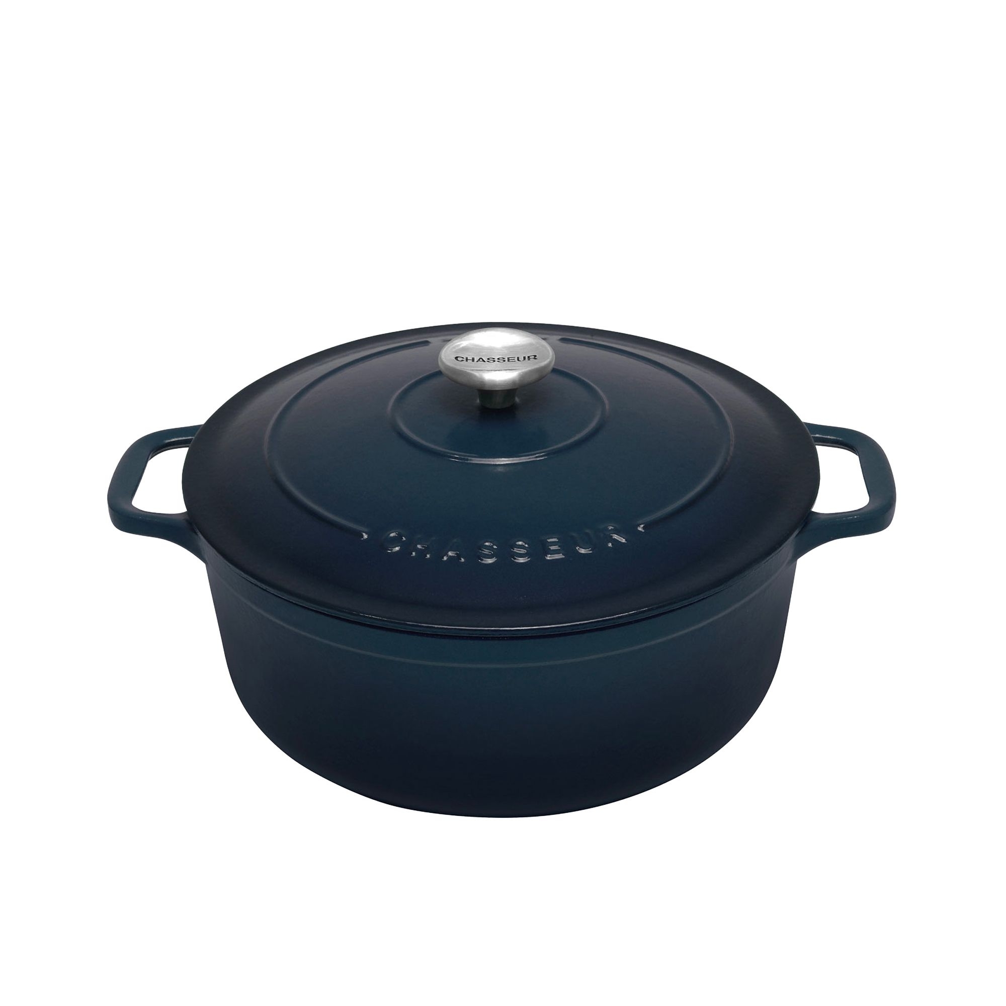 Chasseur Round French Oven 28cm - 6.1L Liquorice Blue Image 1