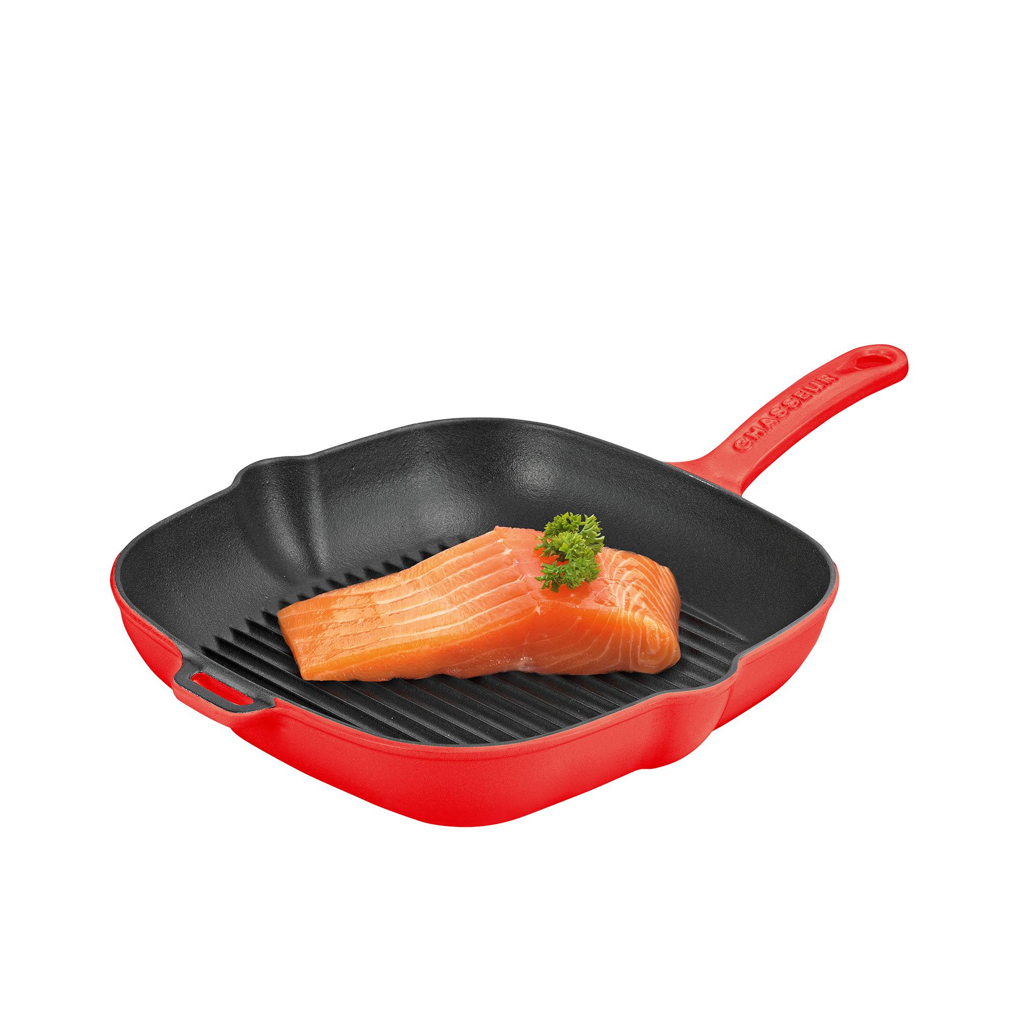 Chasseur Square Grill 25cm Chilli Red Image 3