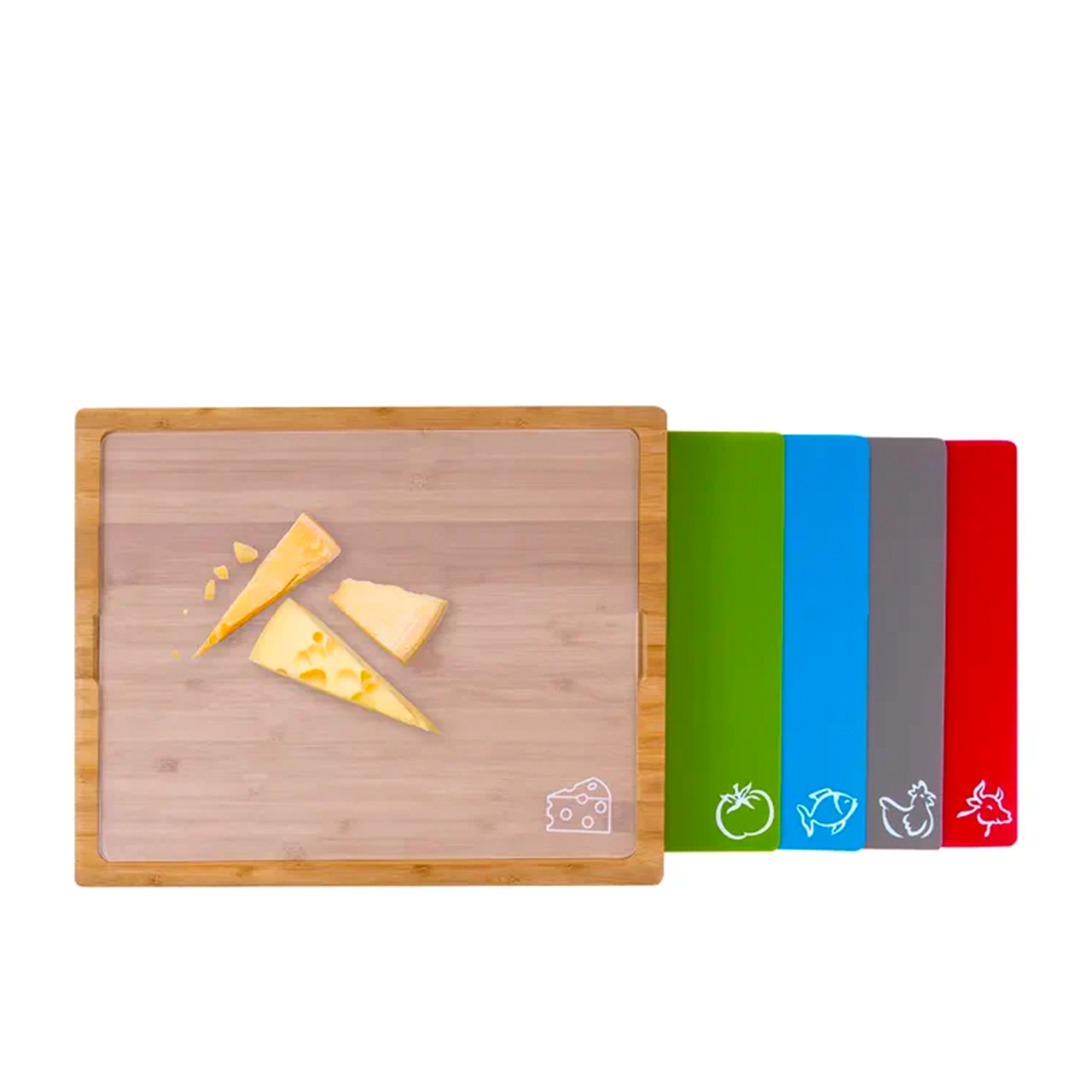 Clevinger Bamboo Chopping Board Set 5pc Image 1