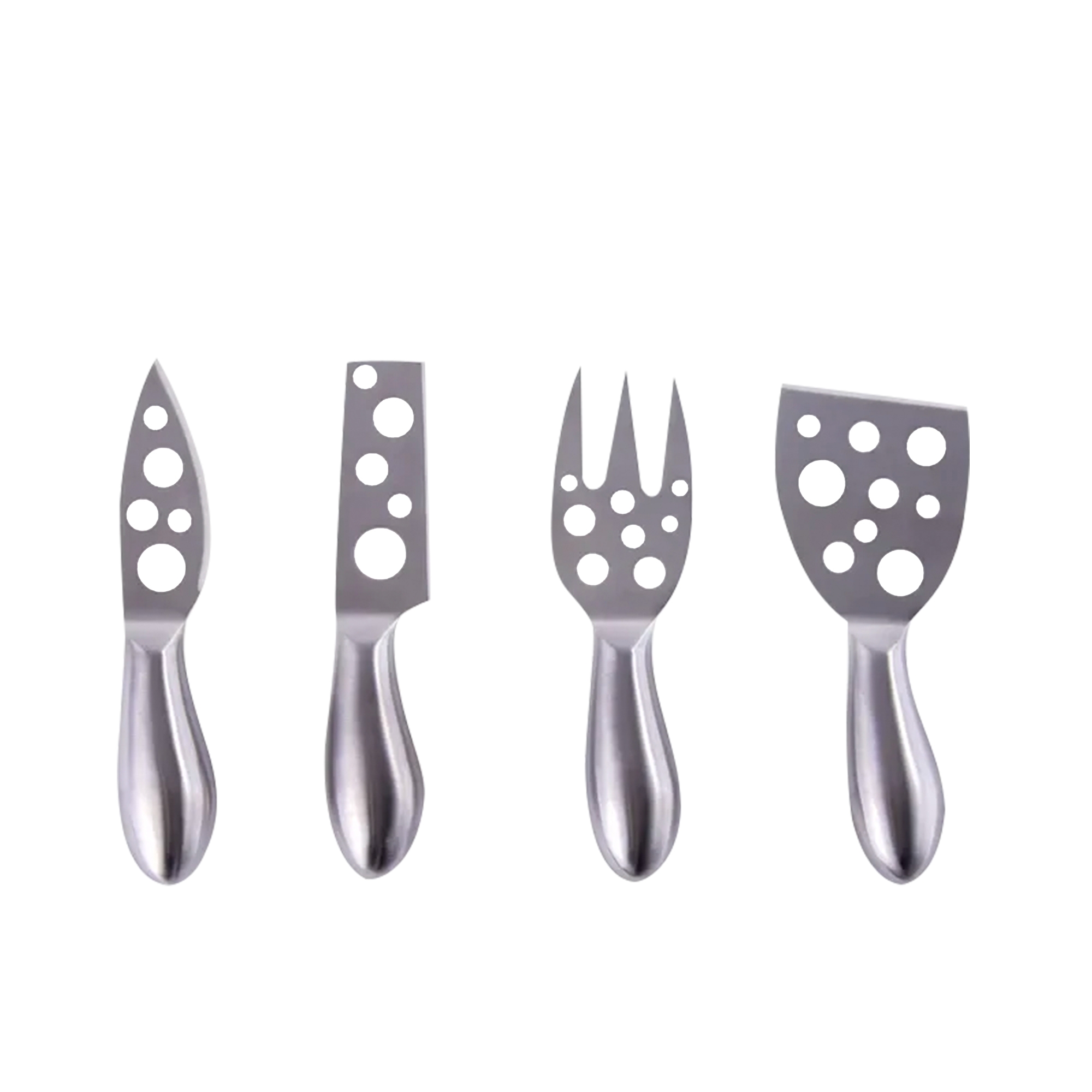 Clevinger Stainless Steel Hobson Cheese Knife Set with Magnetic Block Set of 4 Image 1